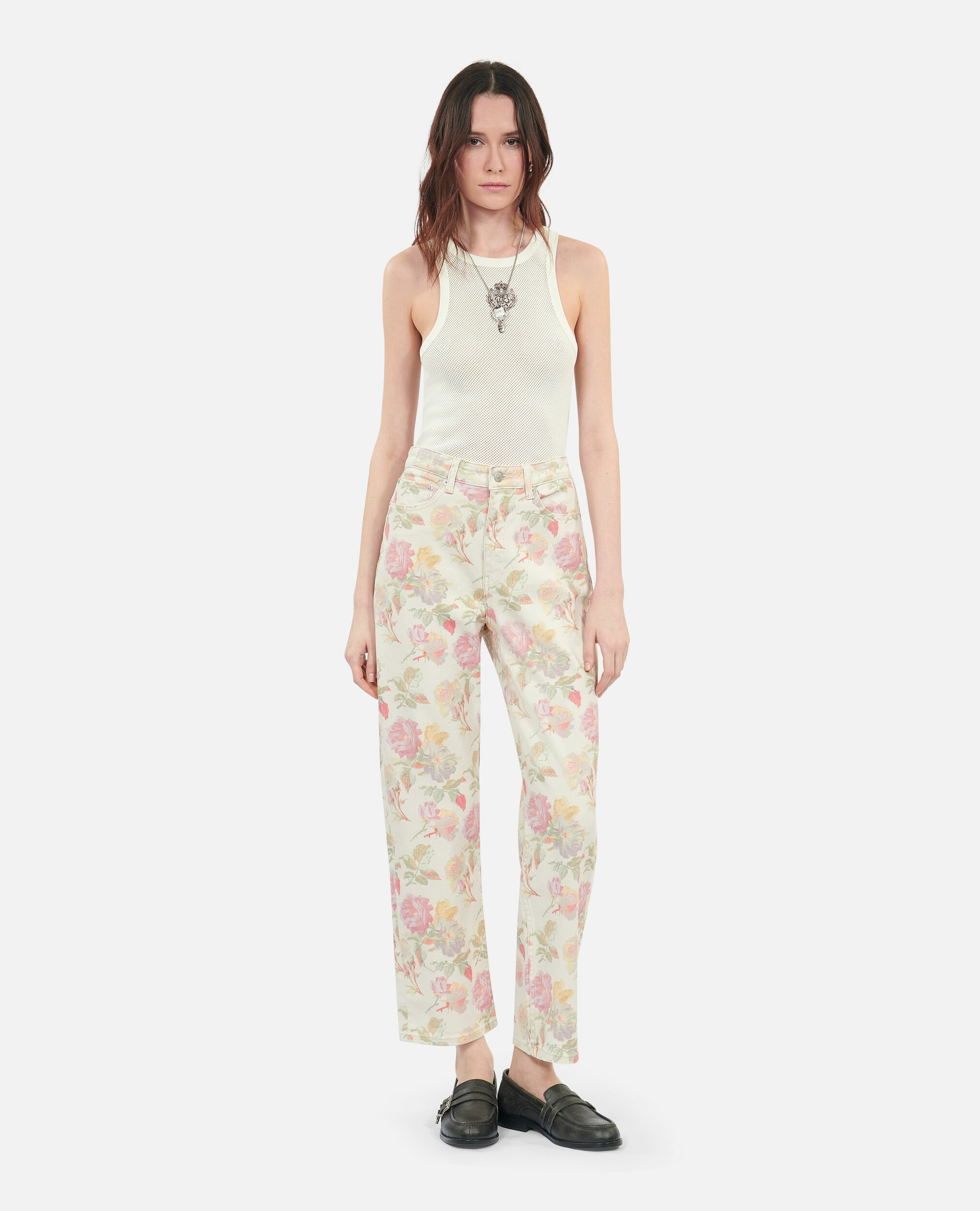 Débardeur Écru Blason Femme