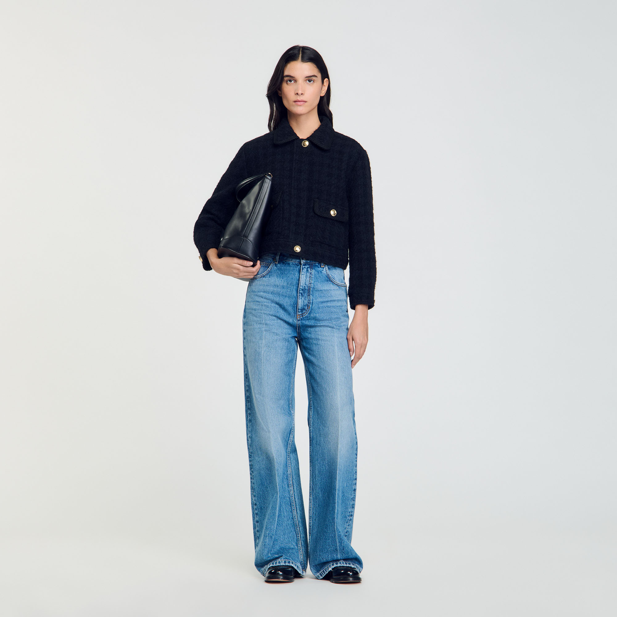 Veste courte en tweed