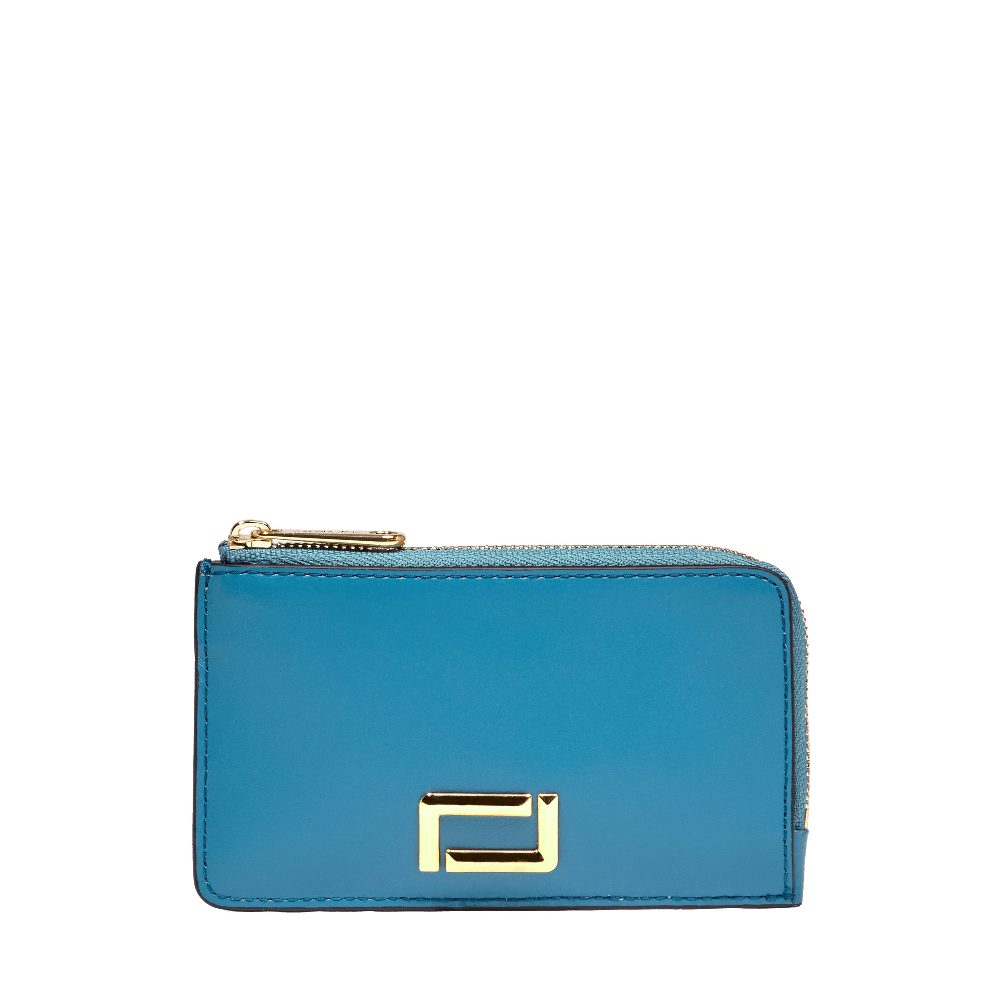 Angele De Lancel - Porte-Cartes Zippe - Bleu Vague