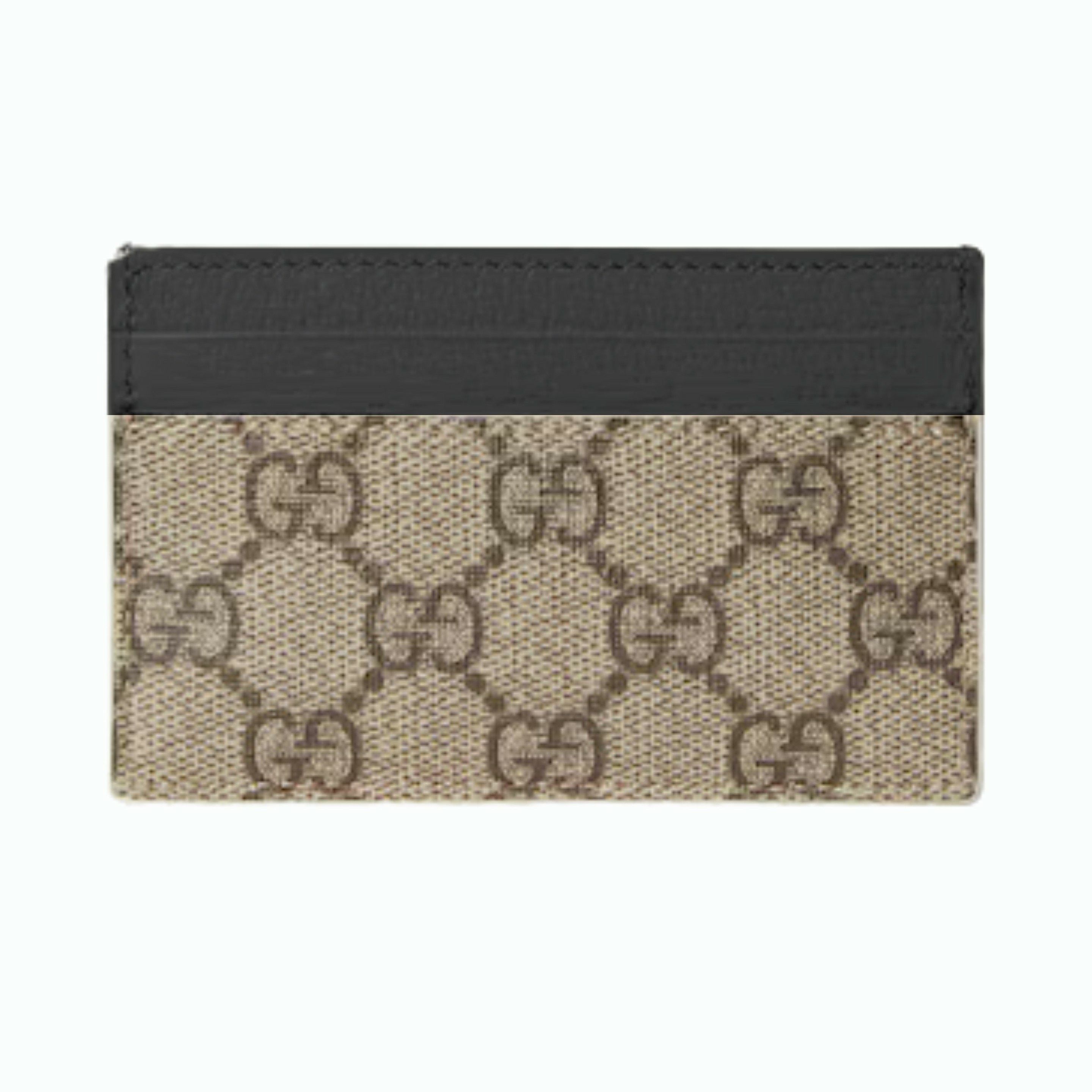 Gucci Porte-carte GG Beige Noir
