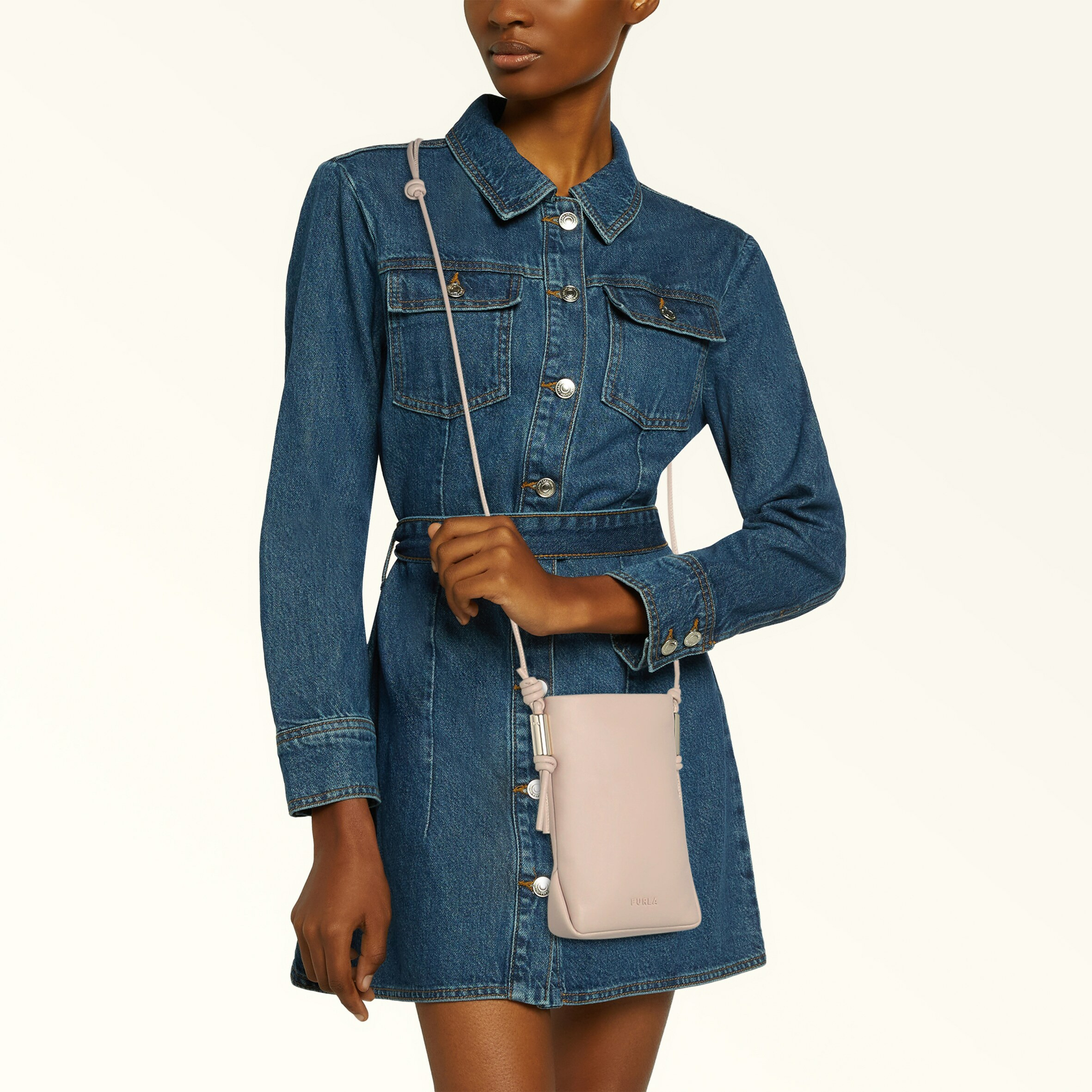 ELETTRA S PHONE HOLDER - NAPPA DATTERO LUX PADDED