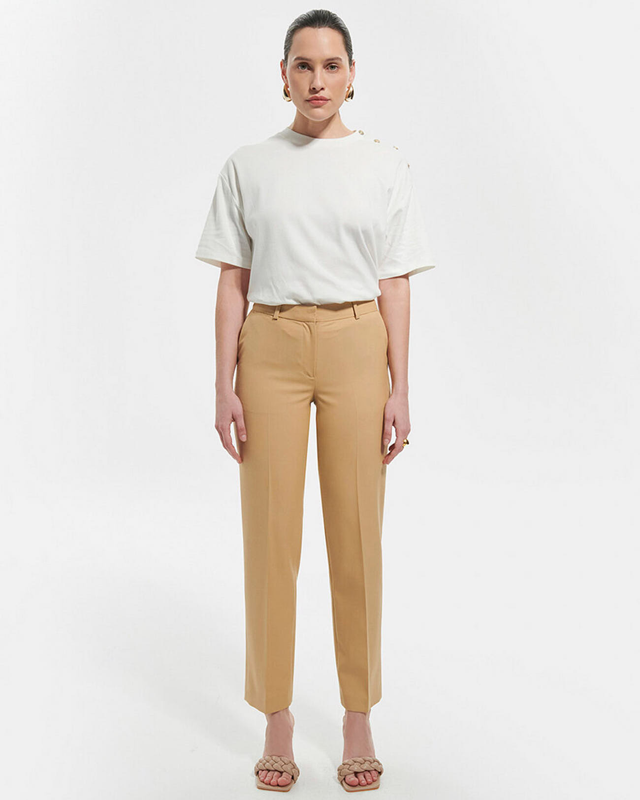 Pantalon Paul Beige en Polyester
