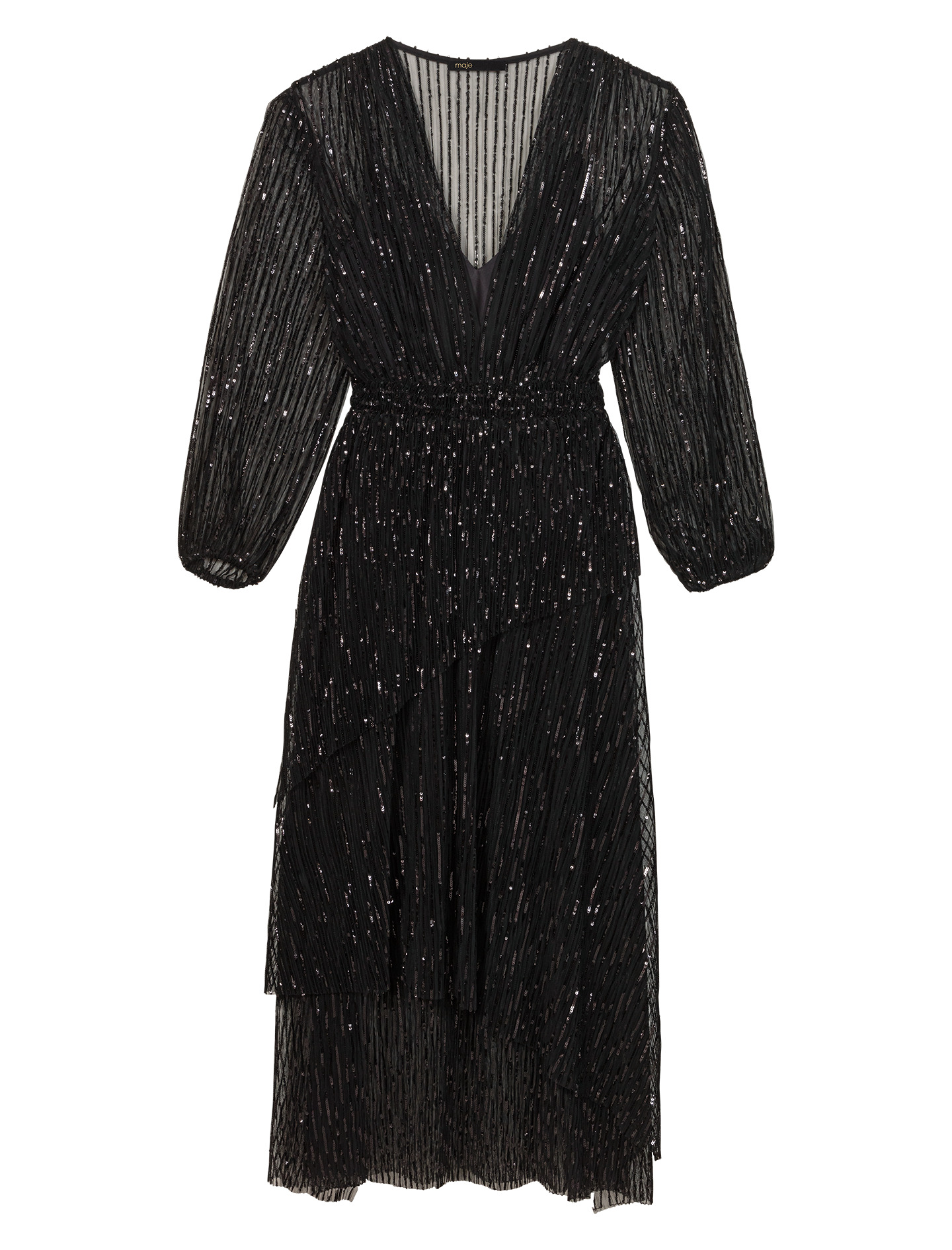 Robe longue à sequins