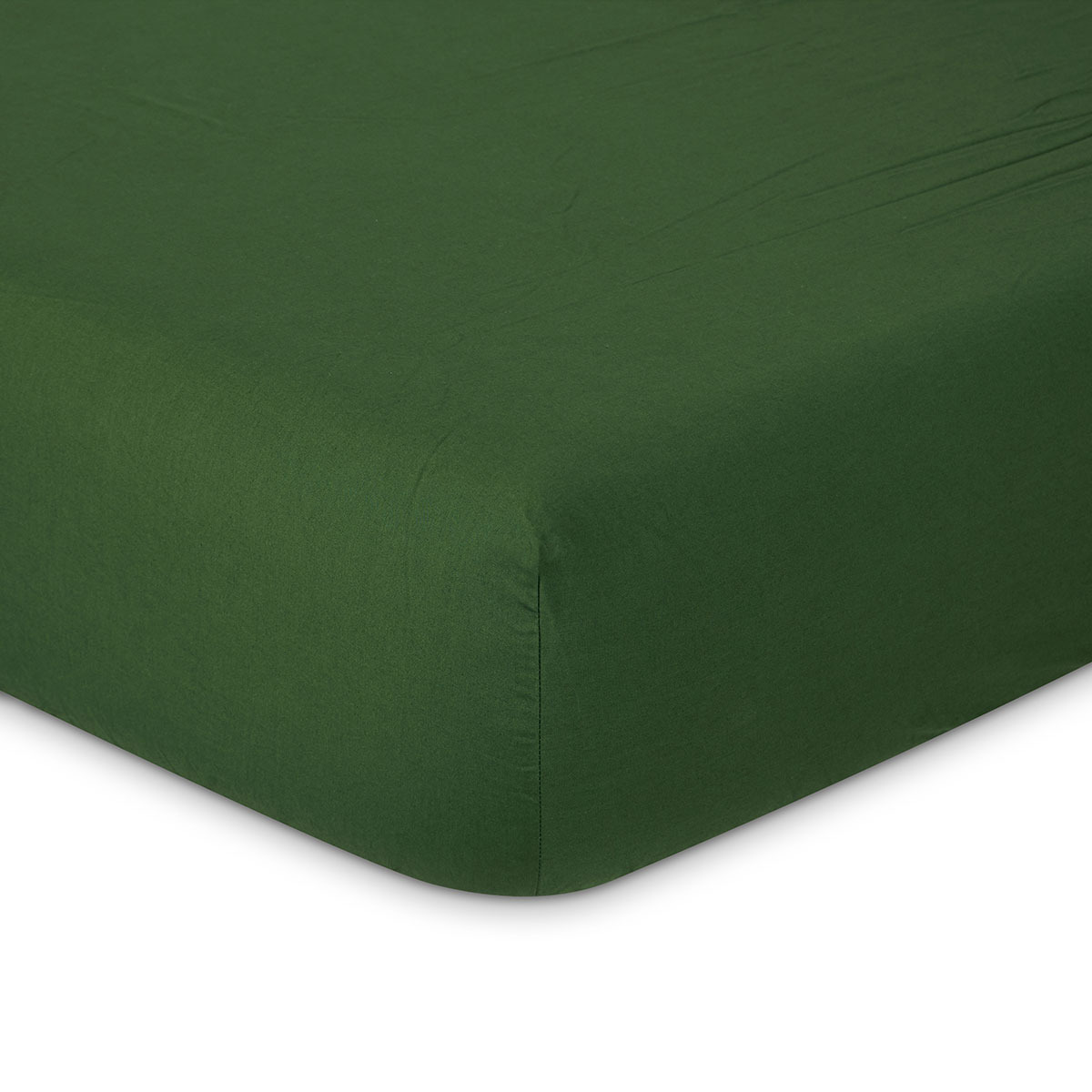 Lacoste - Drap housse en percale de coton vert, L Chic