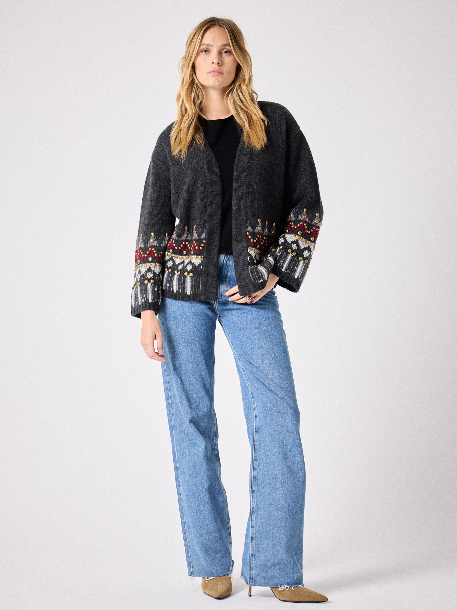 cardigan en laine cachemire Orso ANTHRACITE