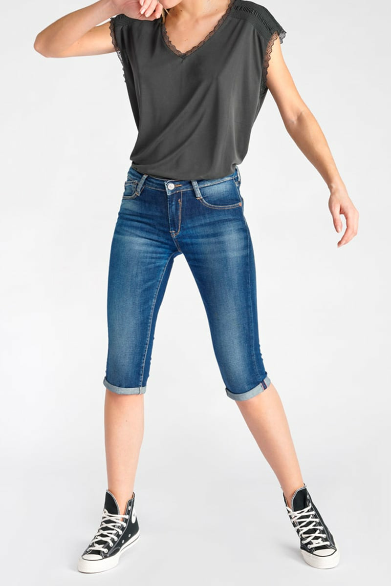 Corsaire pantacourt en jeans MANDY