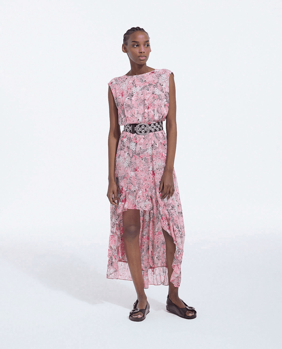 Robe Longue Sans Manche Col V Dans Le Dos Femme