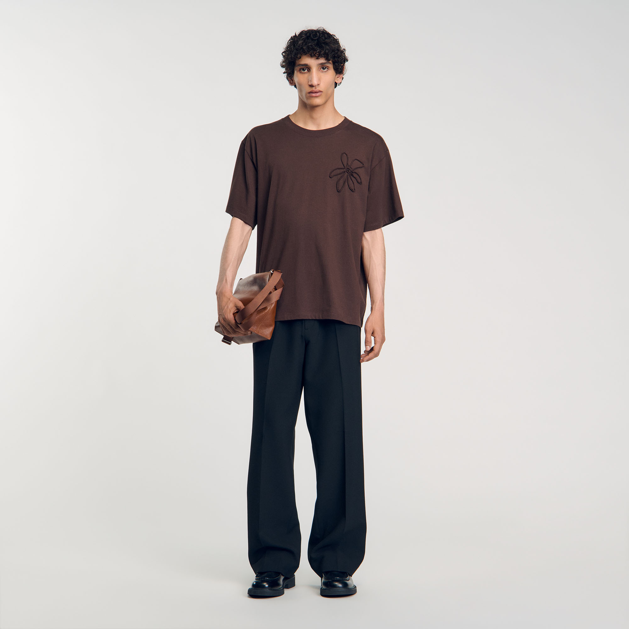 T-shirt oversize fleur