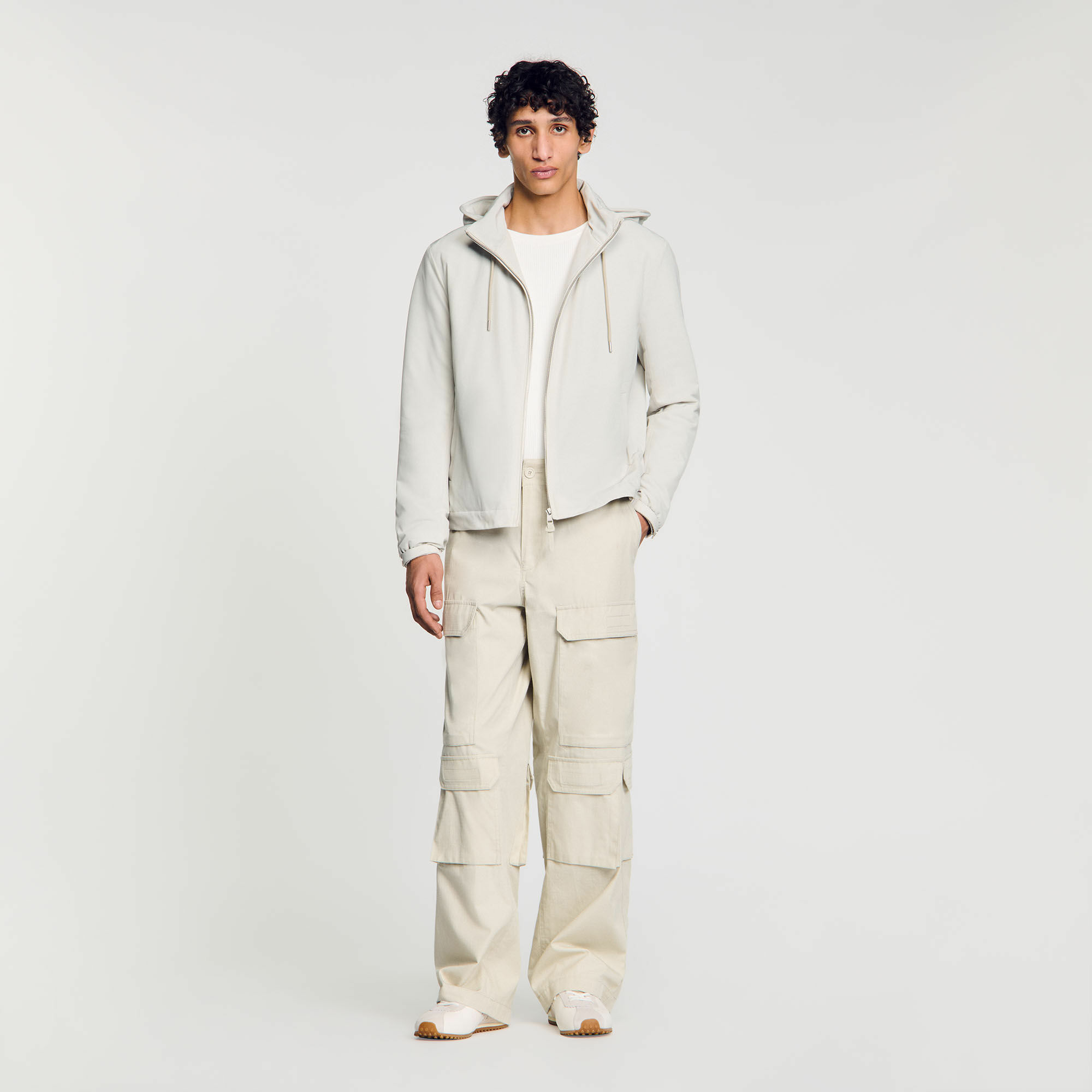 Blouson zippé à capuche