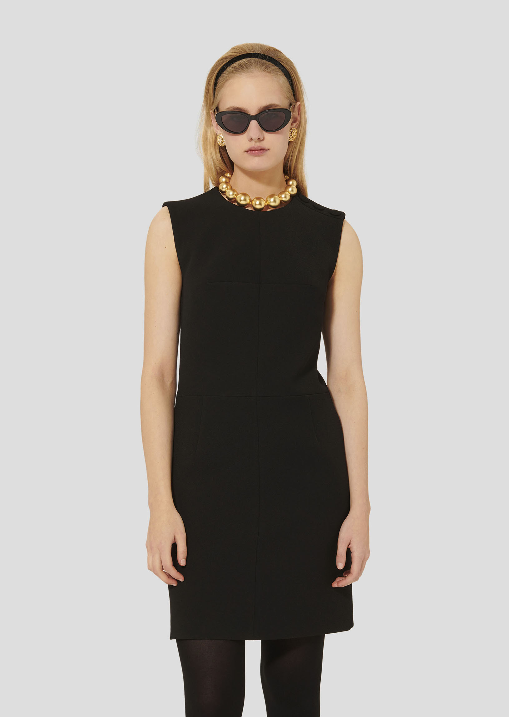 Robe Rohane-Noir en Polyester Recyclé