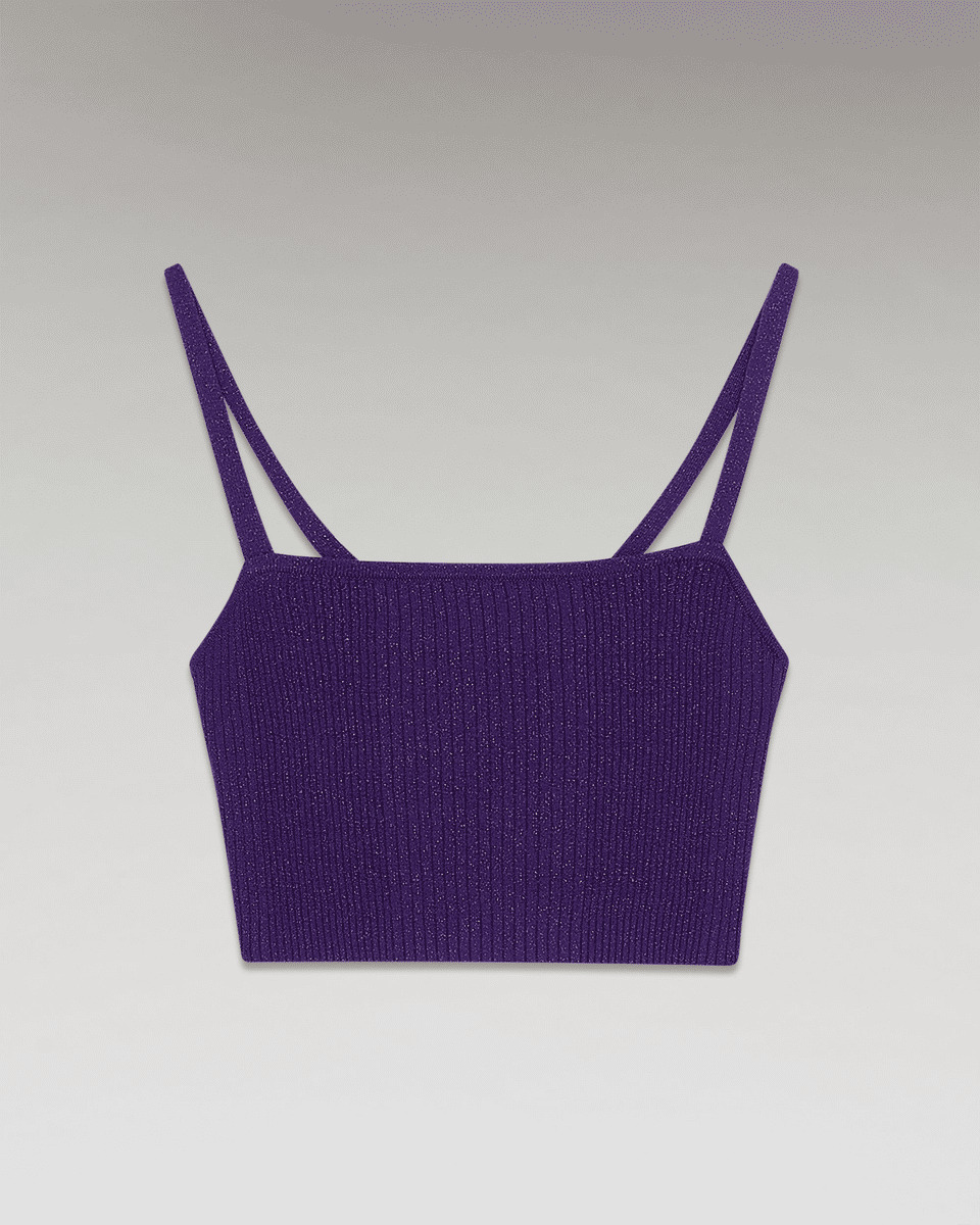 Top Bretelle Metallisé