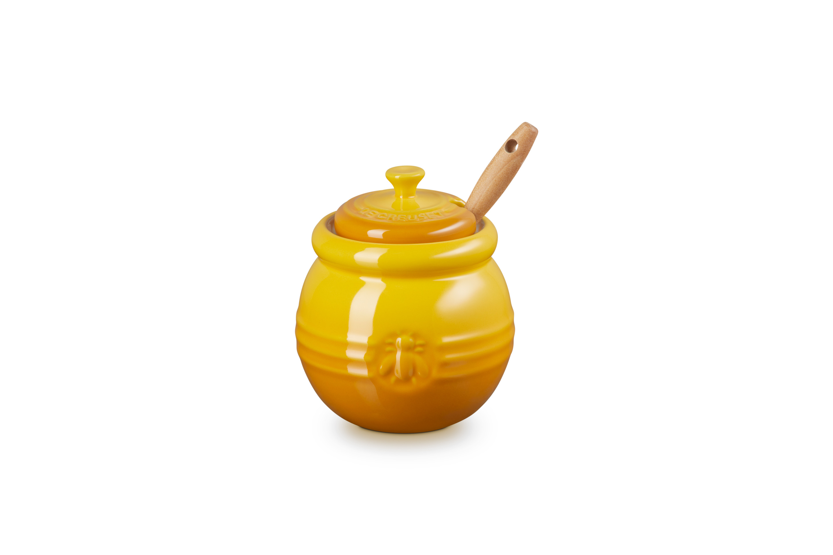 Pot à miel avec cuillère en céramique nectar