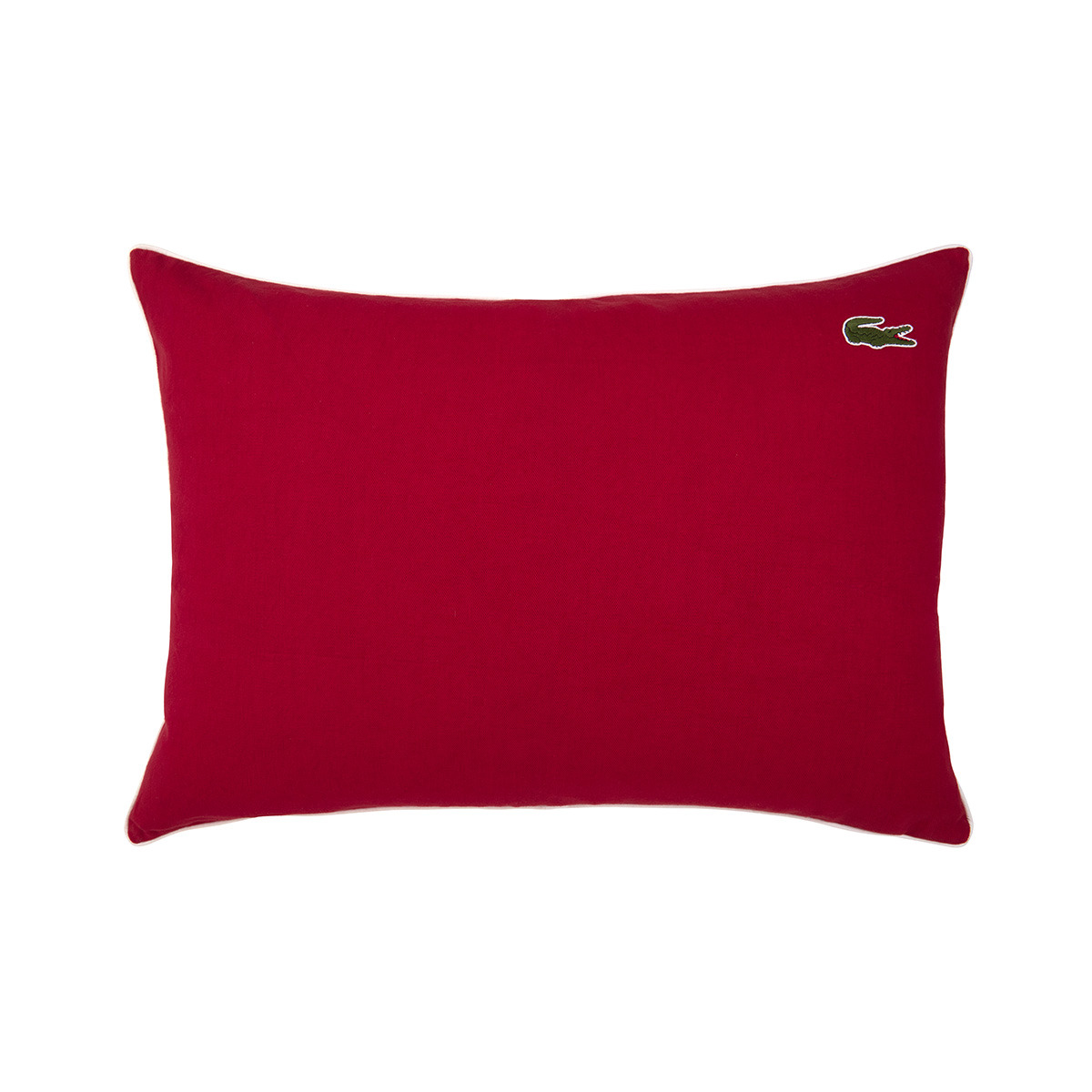 Lacoste - Housse de coussin en coton rouge, L Casual