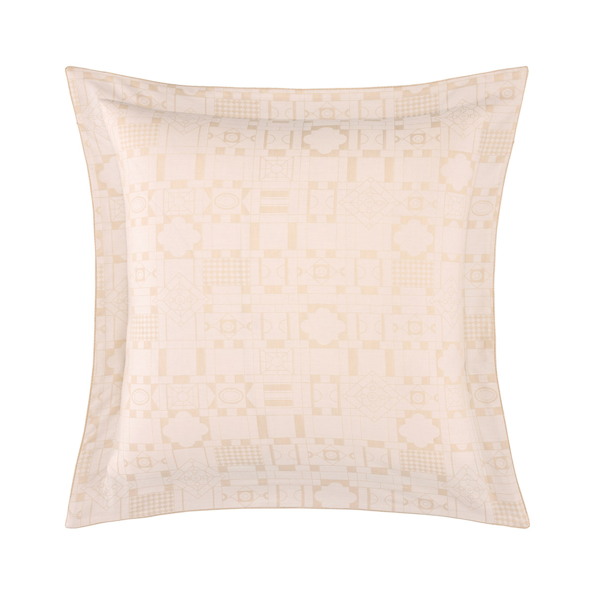 Yves Delorme - Taie d'oreiller en satin beige, Allure