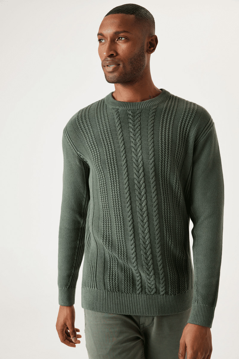 Men Sweater Green