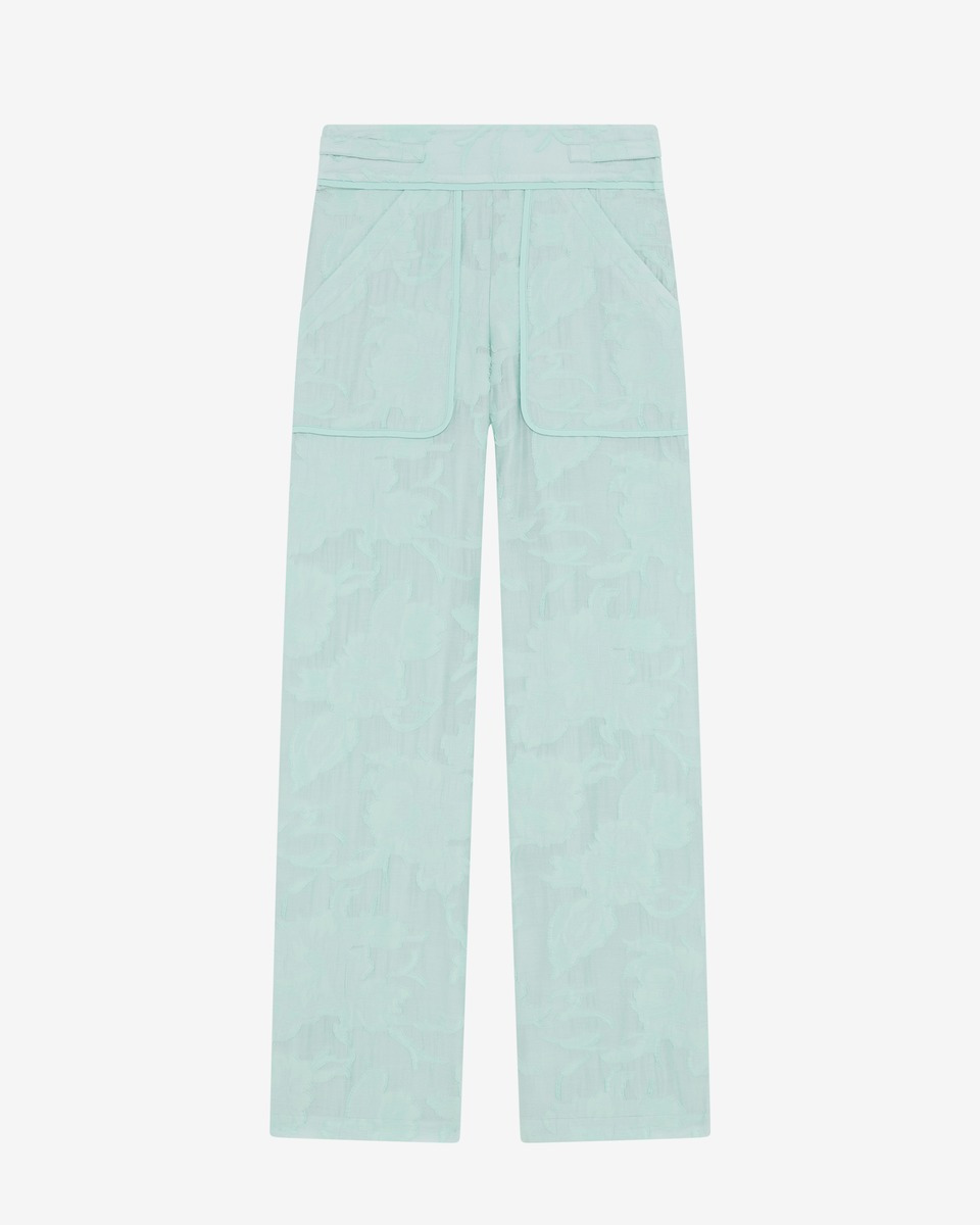 Pantalon Large En Jacquard Freyanne
