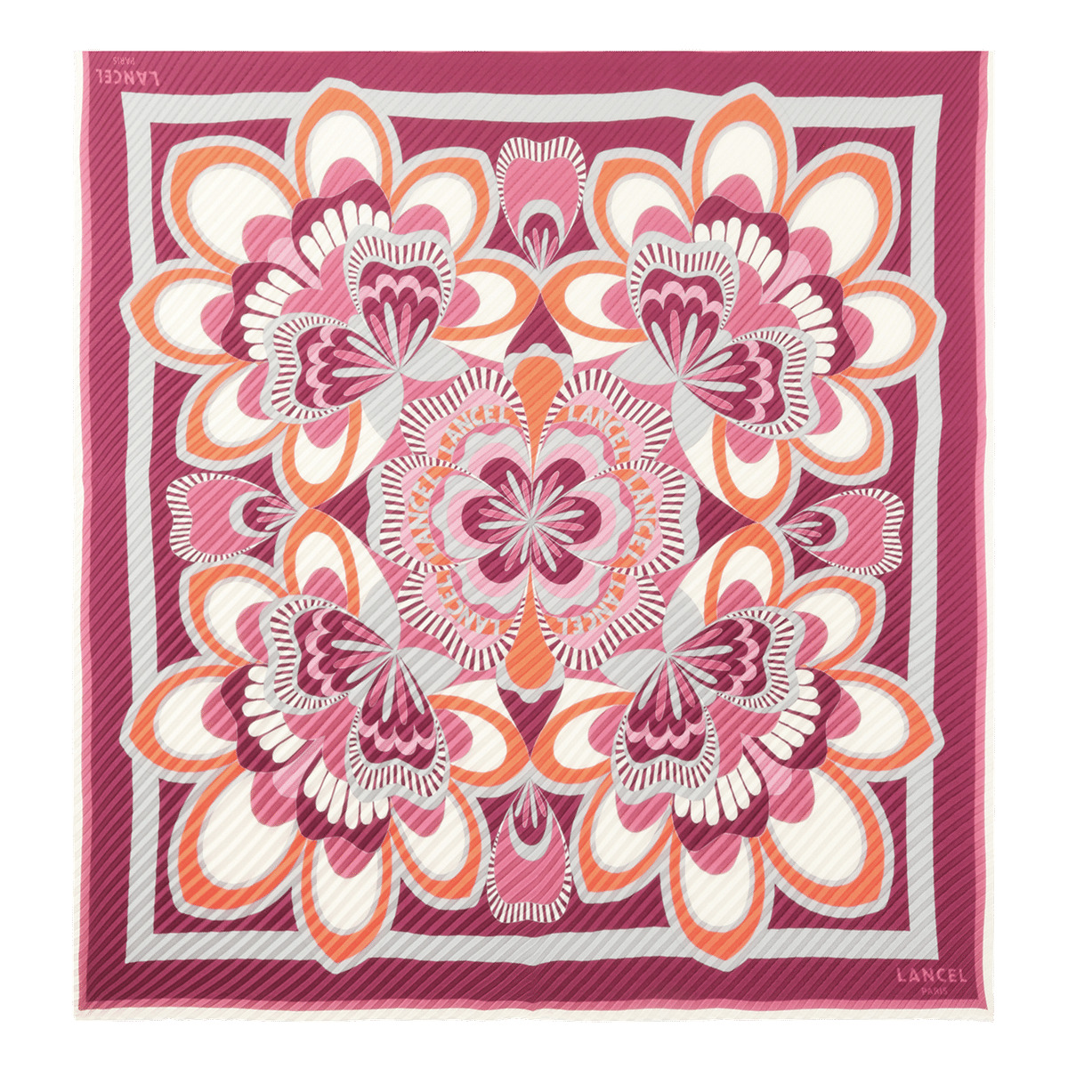 Motif Floral - Car90 Plis Floral - Multico Cerise