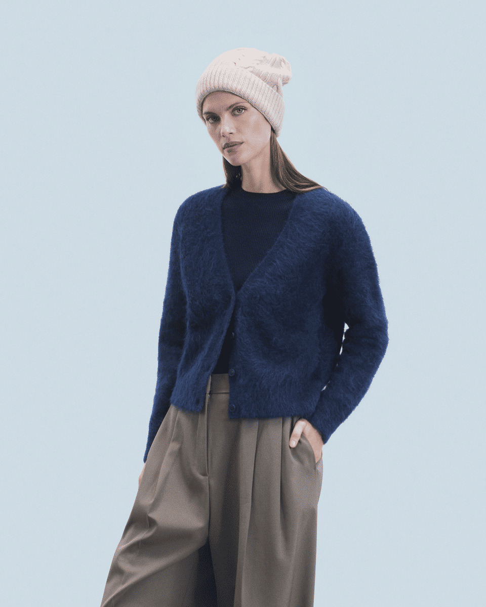 Pull Cardigan Alpaga