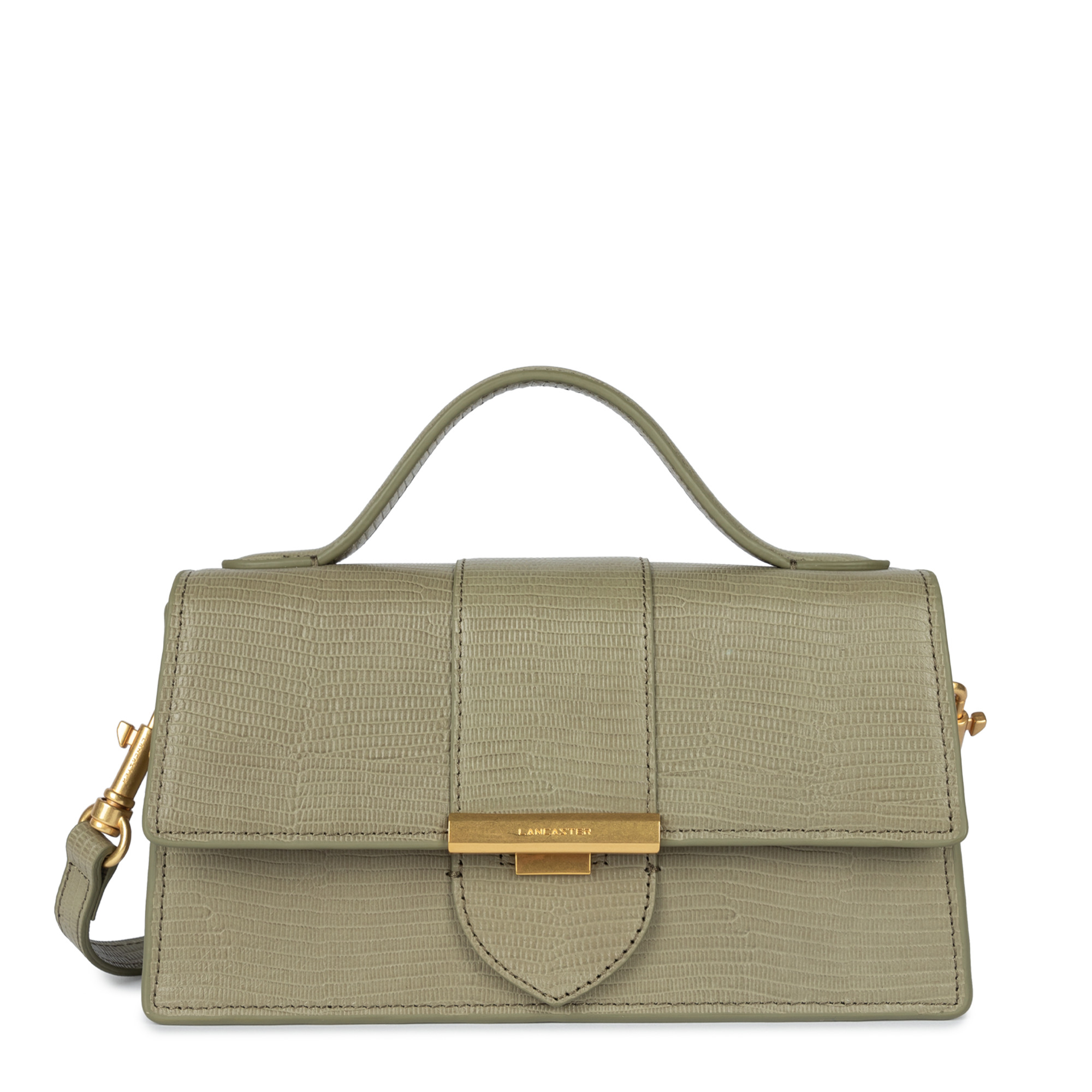 Sac baguette A rabat avec fermoir M Exo Ily