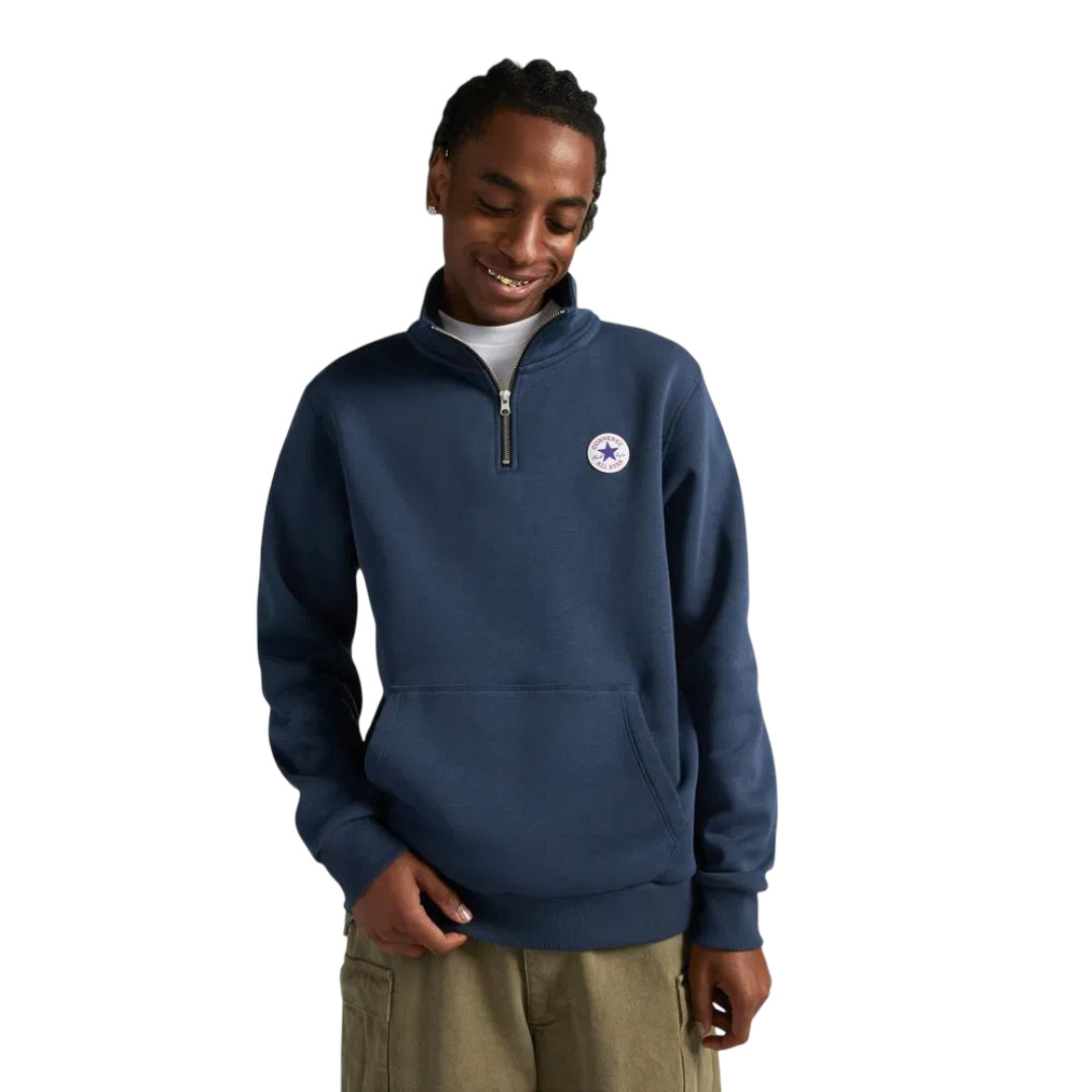 Retro Chuck Quarter Zip bleu