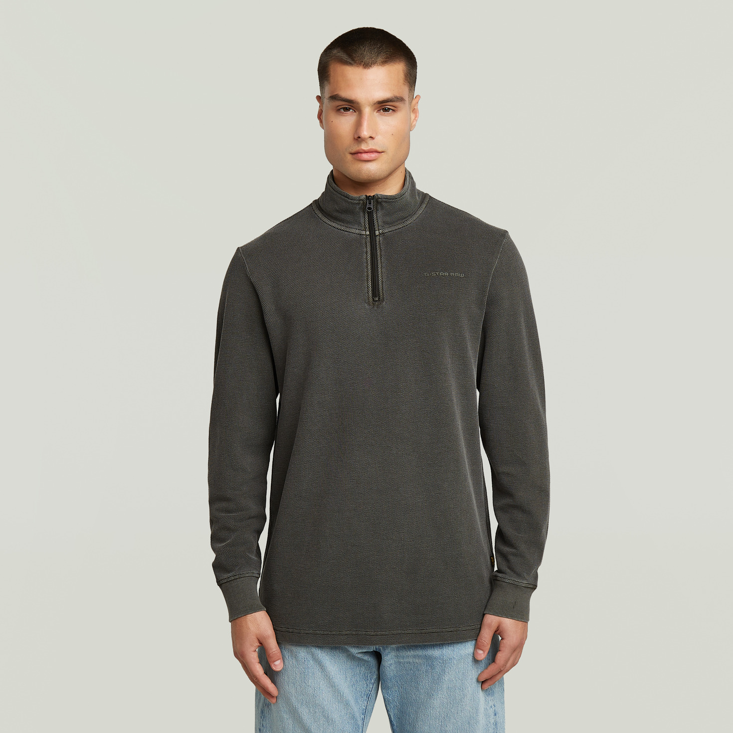 Overdyed Half Zip Tweeter