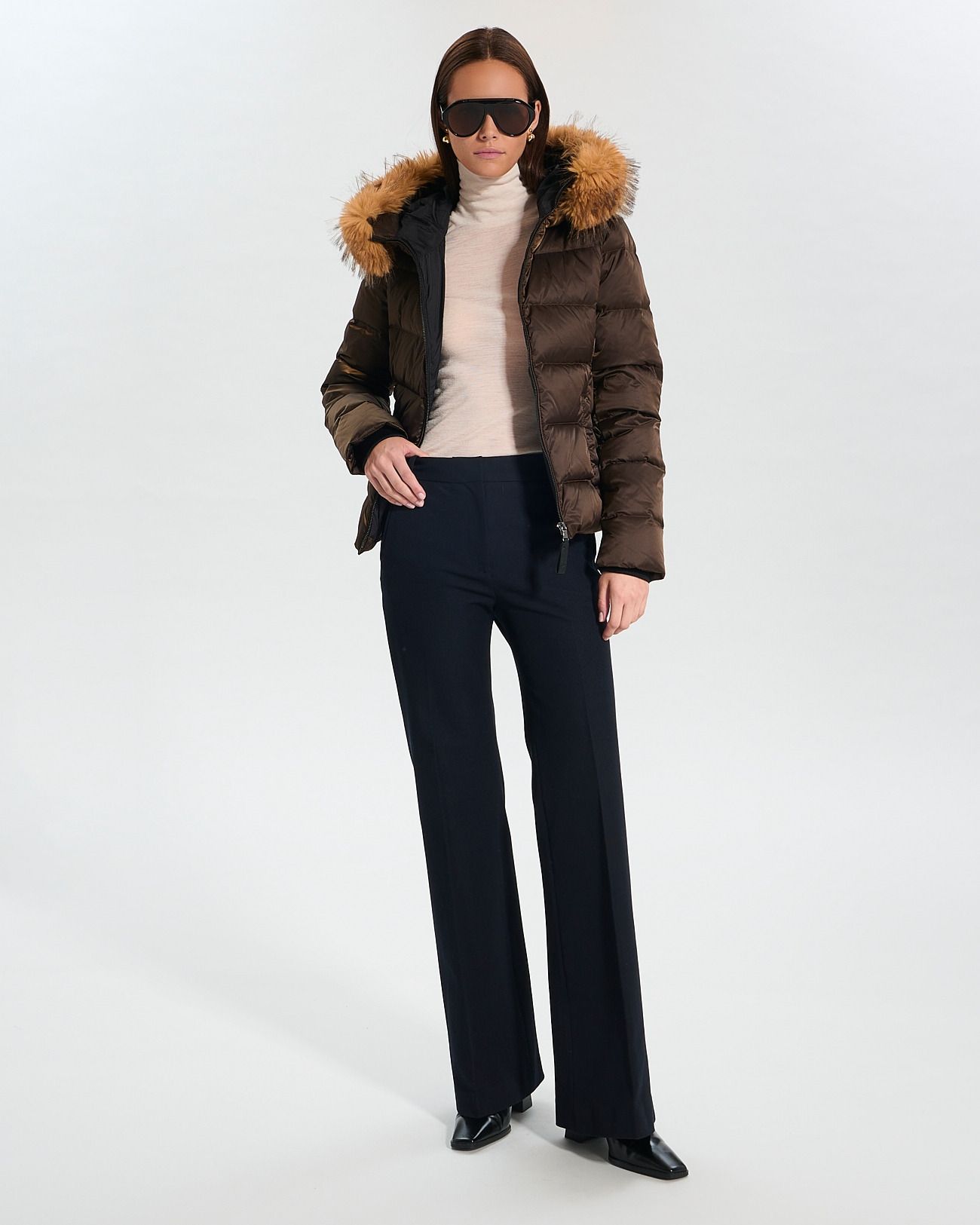 Doudoune Dalyf Chocolat en Polyester