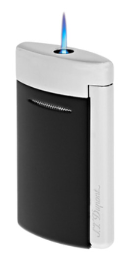 Briquet Minijet noir mat et chrome