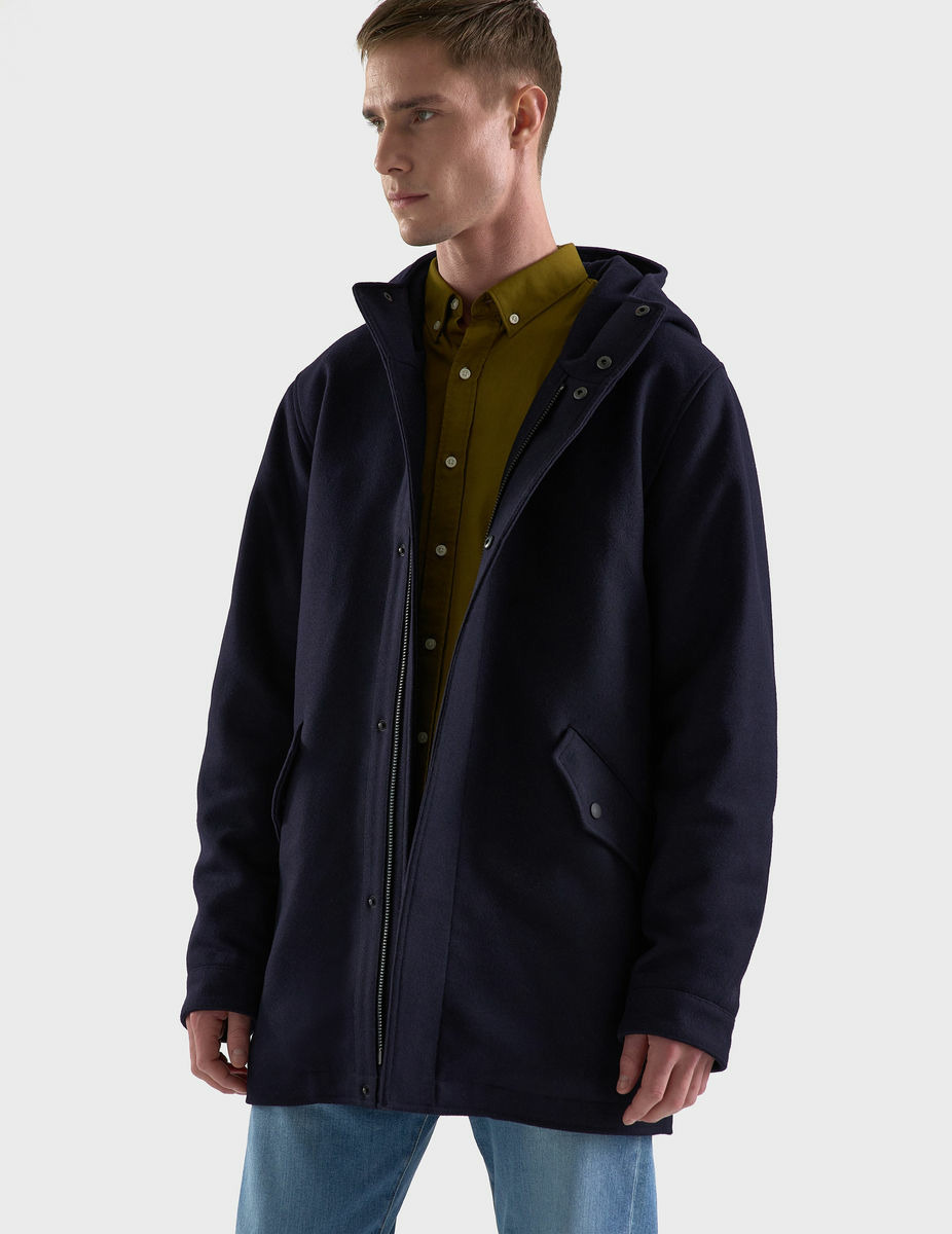 Parka Badel à capuche en laine