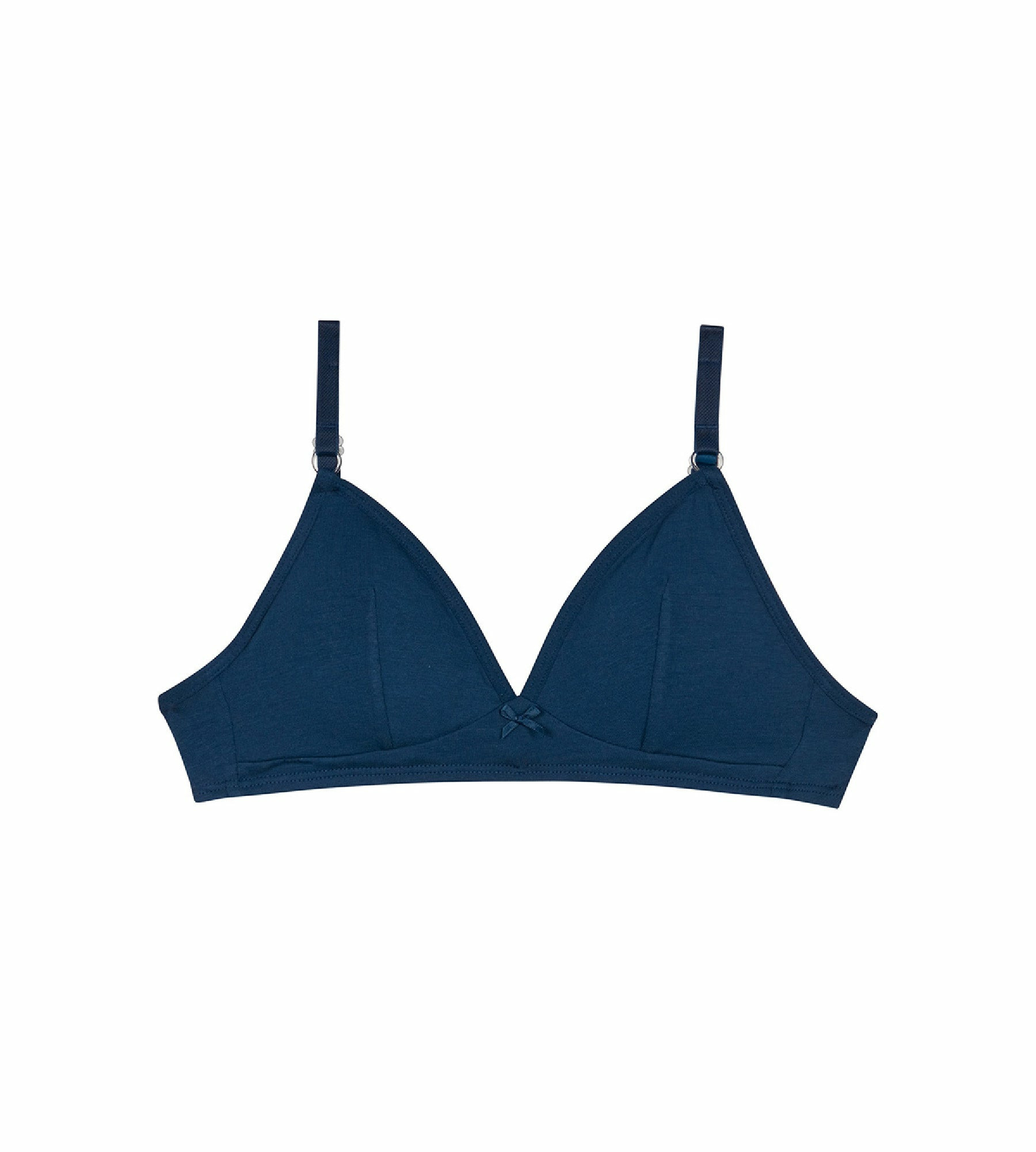 Soutien-gorge triangle sans armature en coton bio Bleu Marin Skin Care