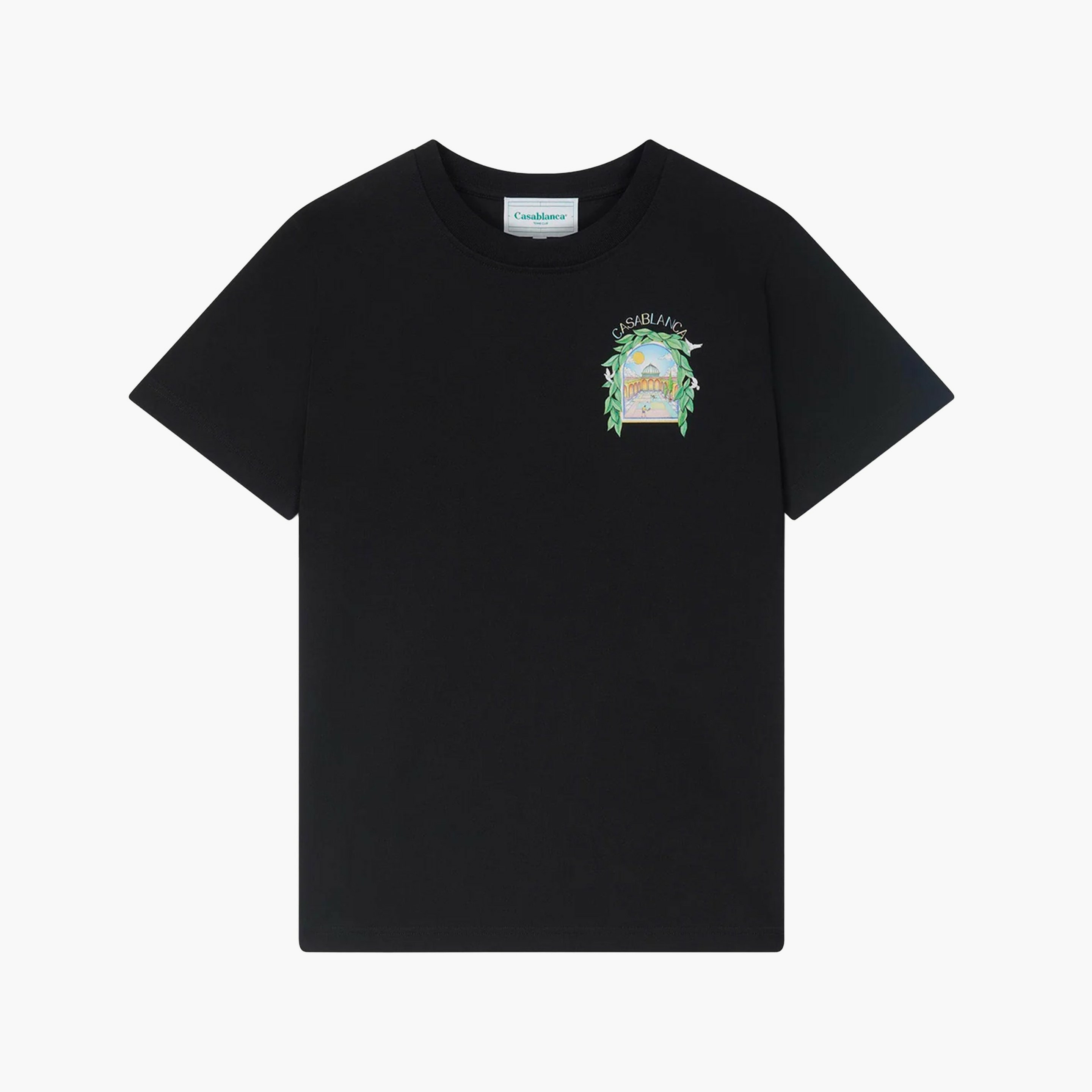 Casablanca T-Shirt L'Arche de Tennis Noir