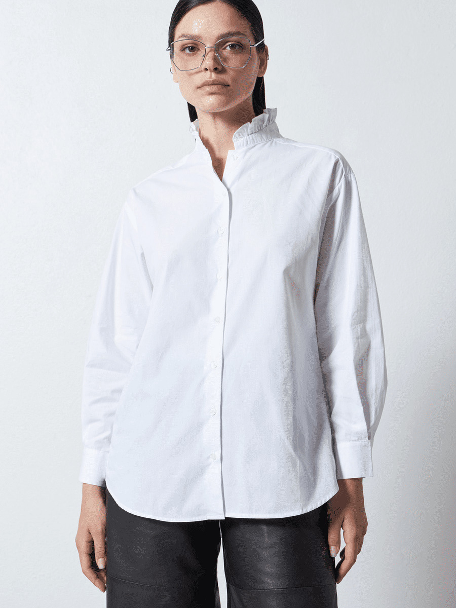 Chemise large Cleo BLANC