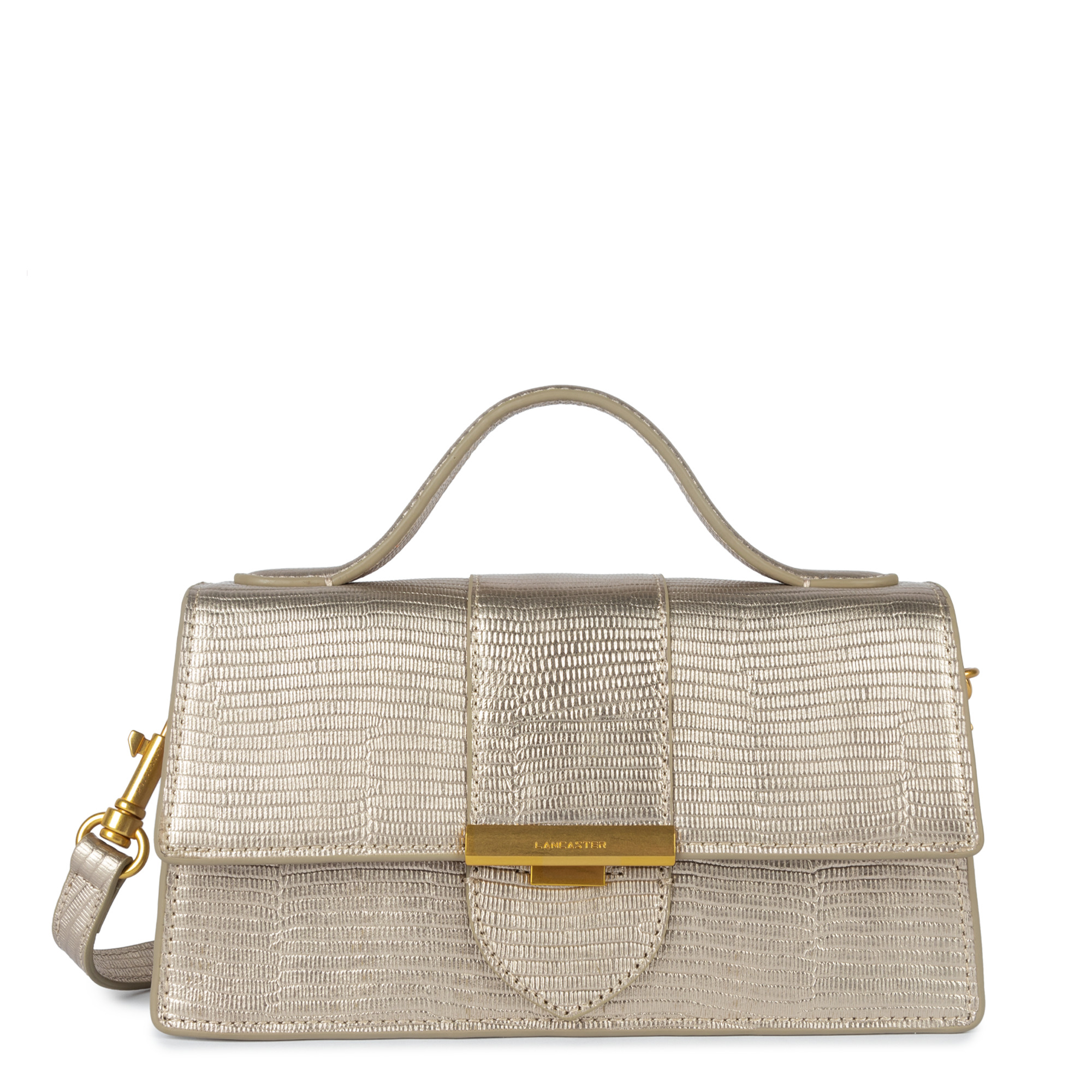 Sac baguette A rabat avec fermoir M Exo Ily