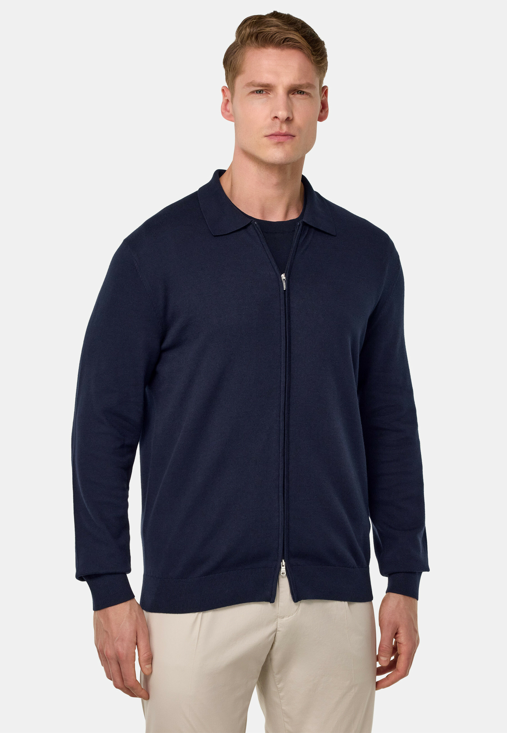 Pull Entièrement Zippé en Coton