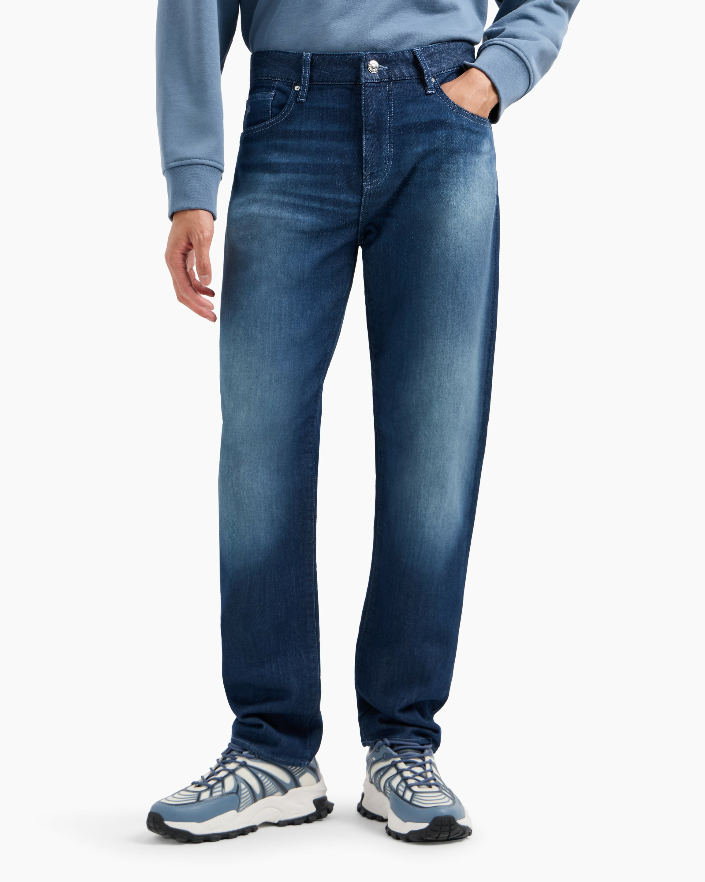 Pantalon 5 poches - denim indigo foncé