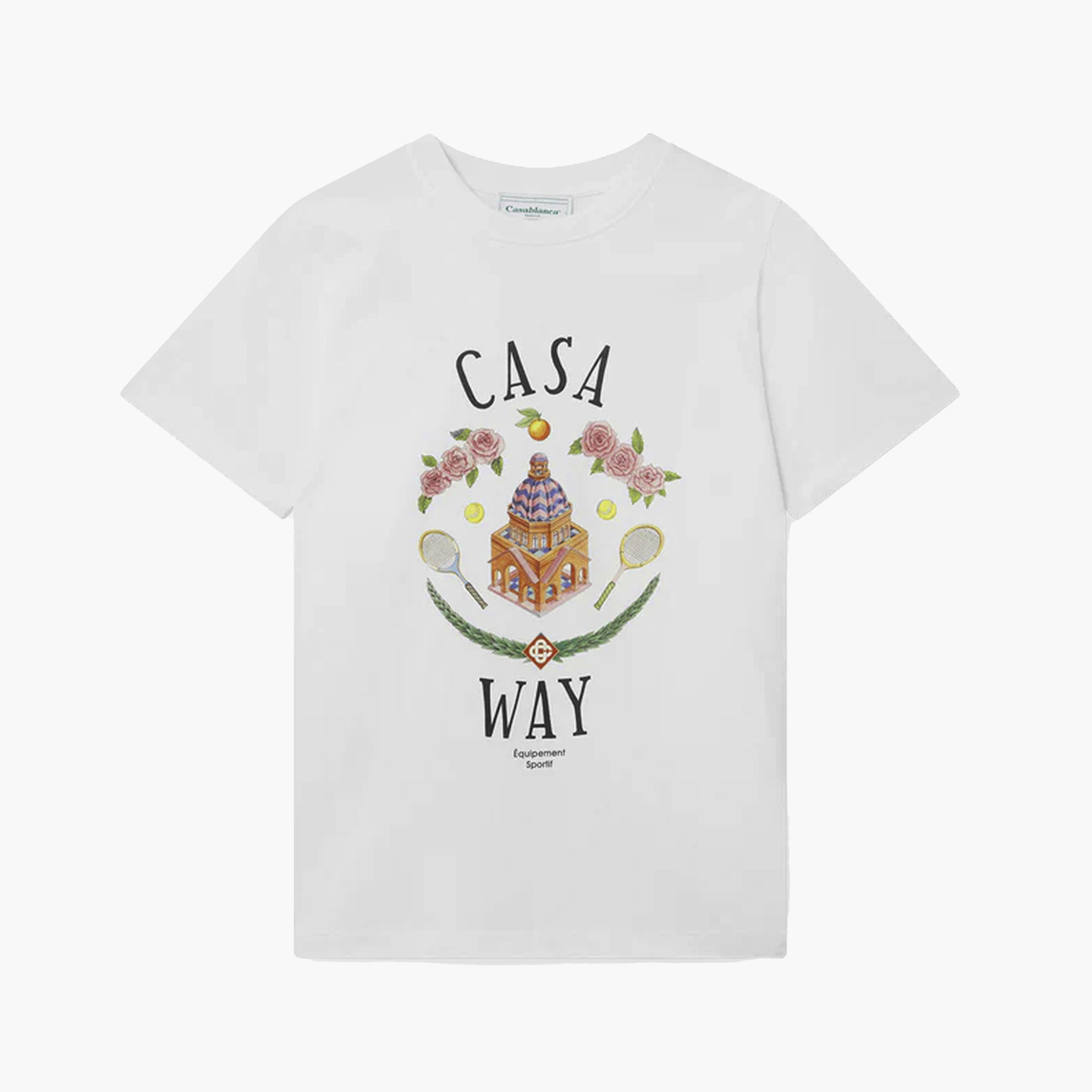 Casablanca T-Shirt Casa Way Blanc