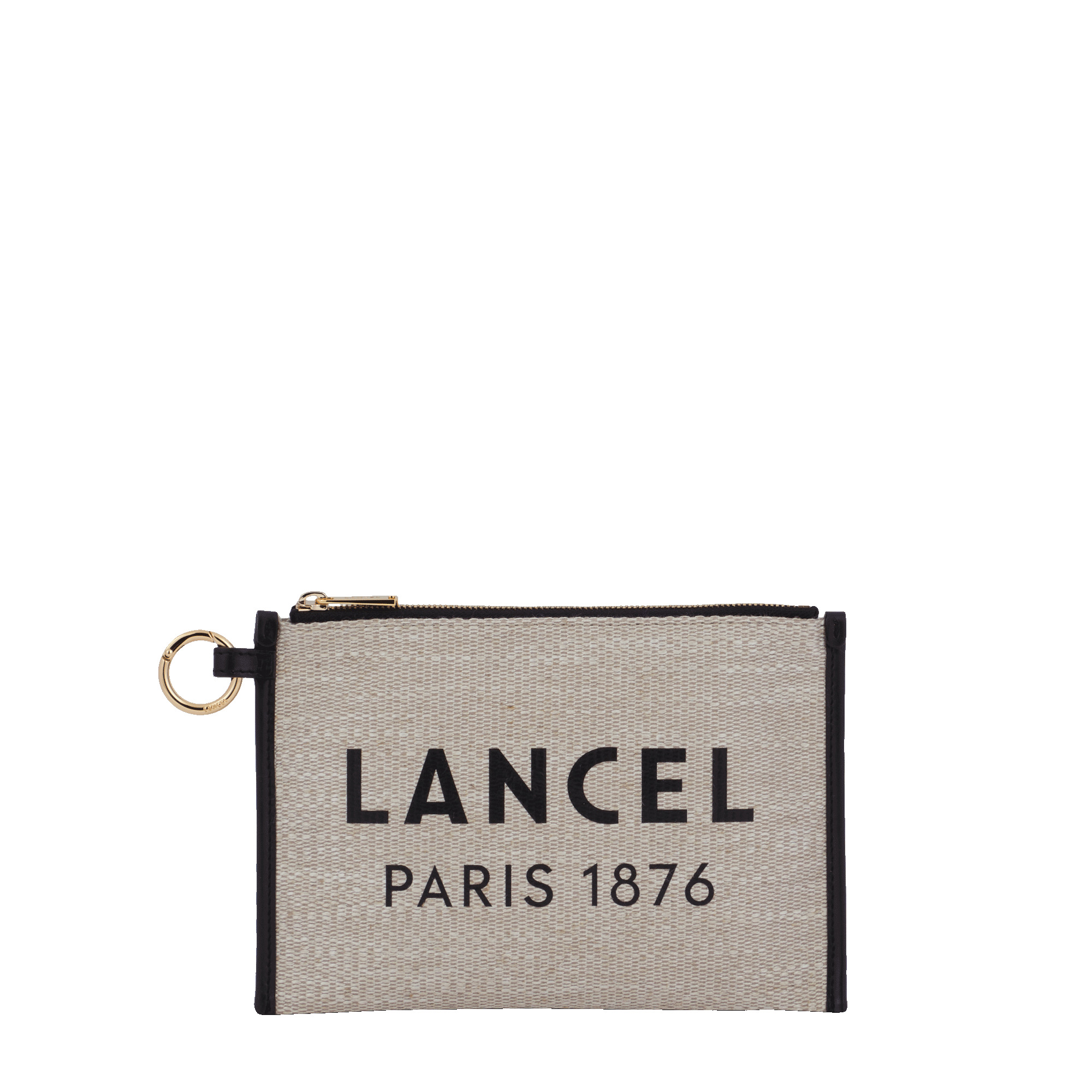 Lancel Tote - Pochette Zippee - NATUREL/NOIR