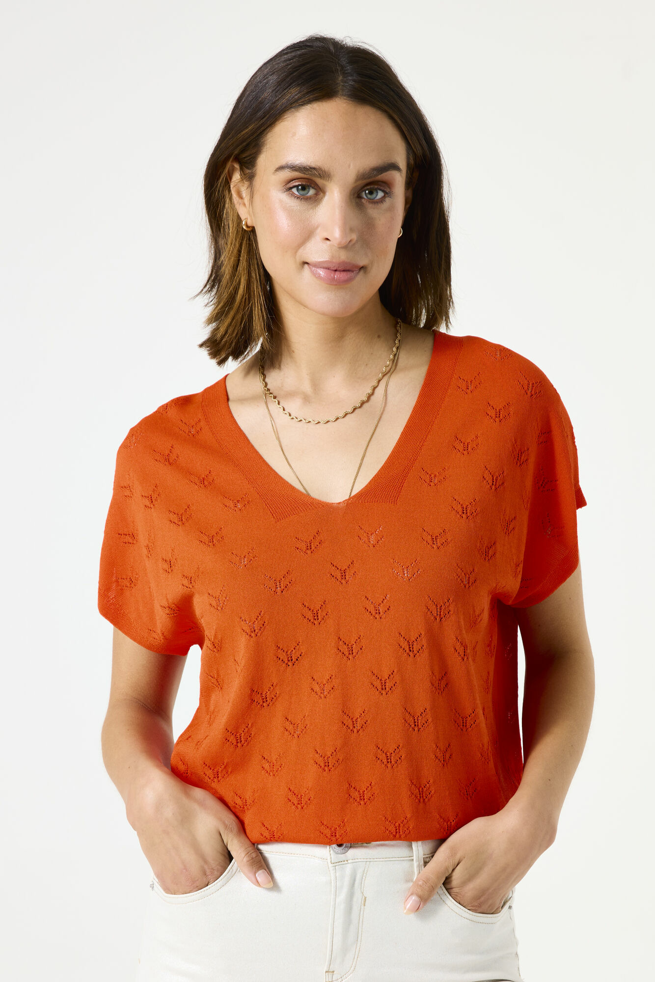 Women Sweater Orange