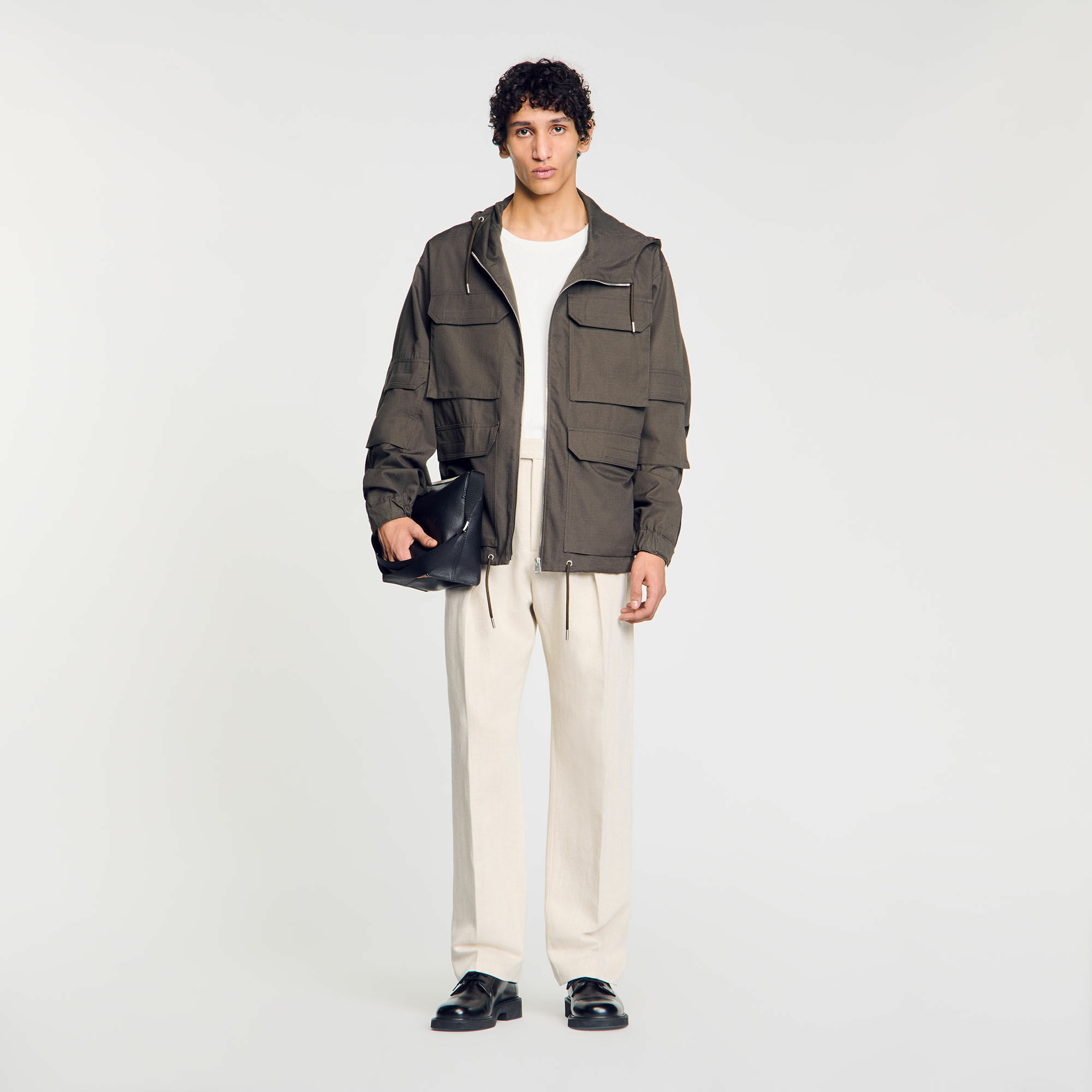 Parka militaire à capuche