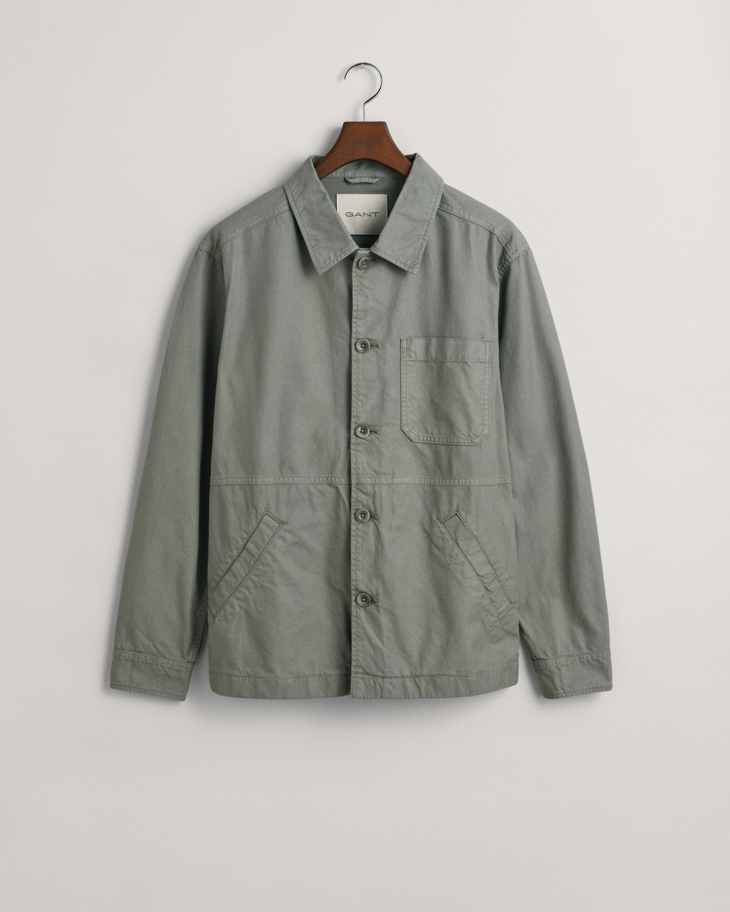 Garment-Dyed Overshirt