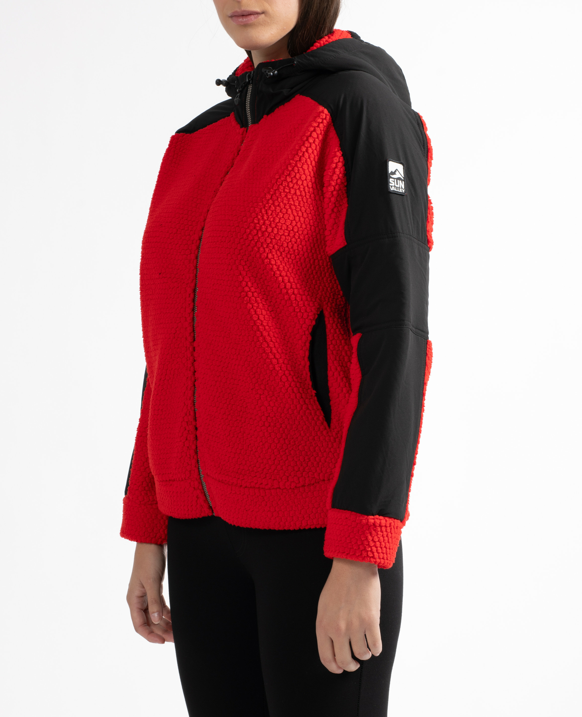 Veste à capuche en polaire épaisse