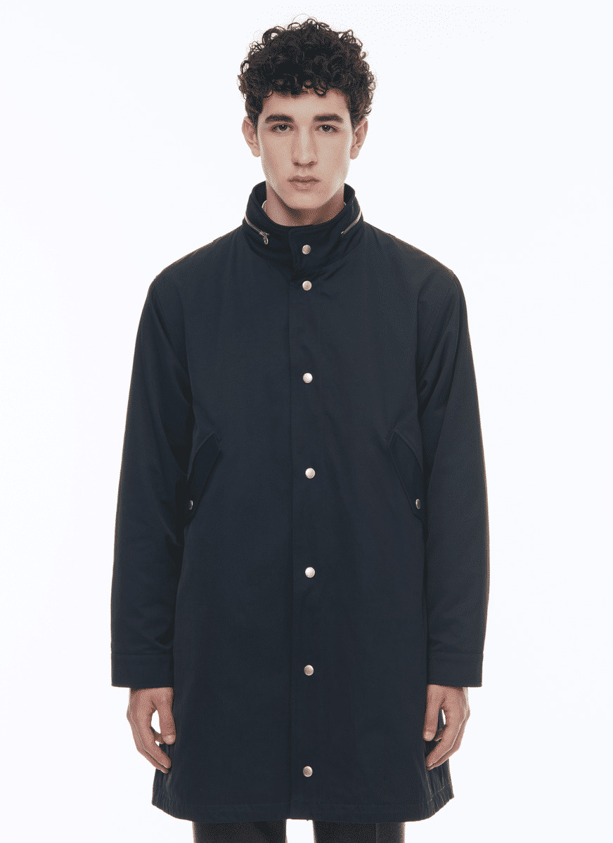 Parka matelassée fishtail en twill