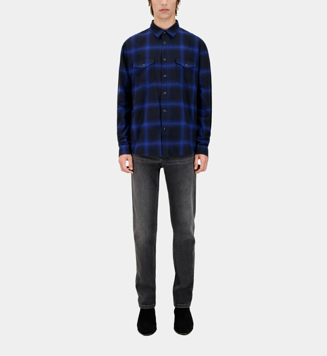Chemise A Carreaux Manches Longues Homme