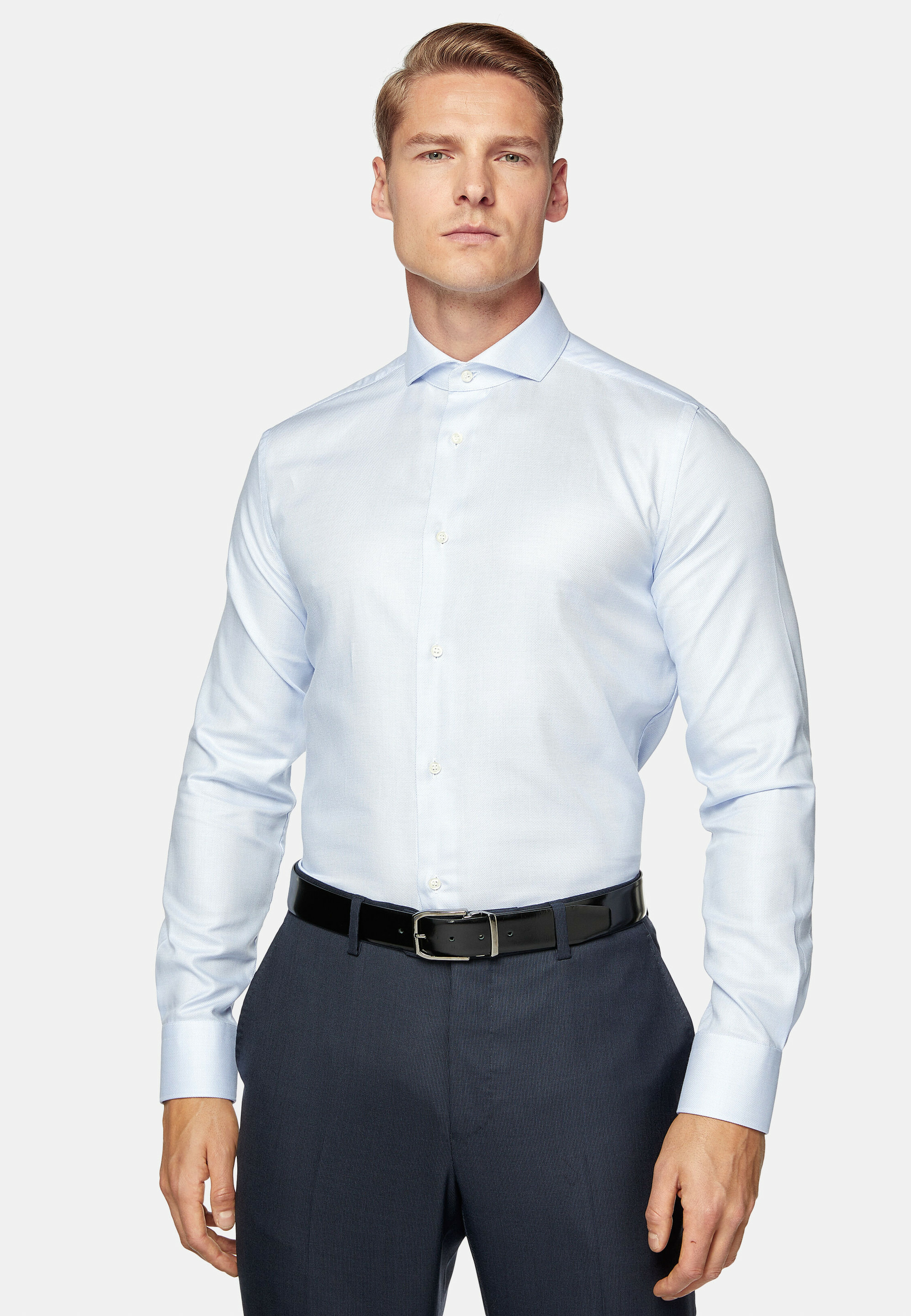 Chemise en Coton Dobby Regular Fit