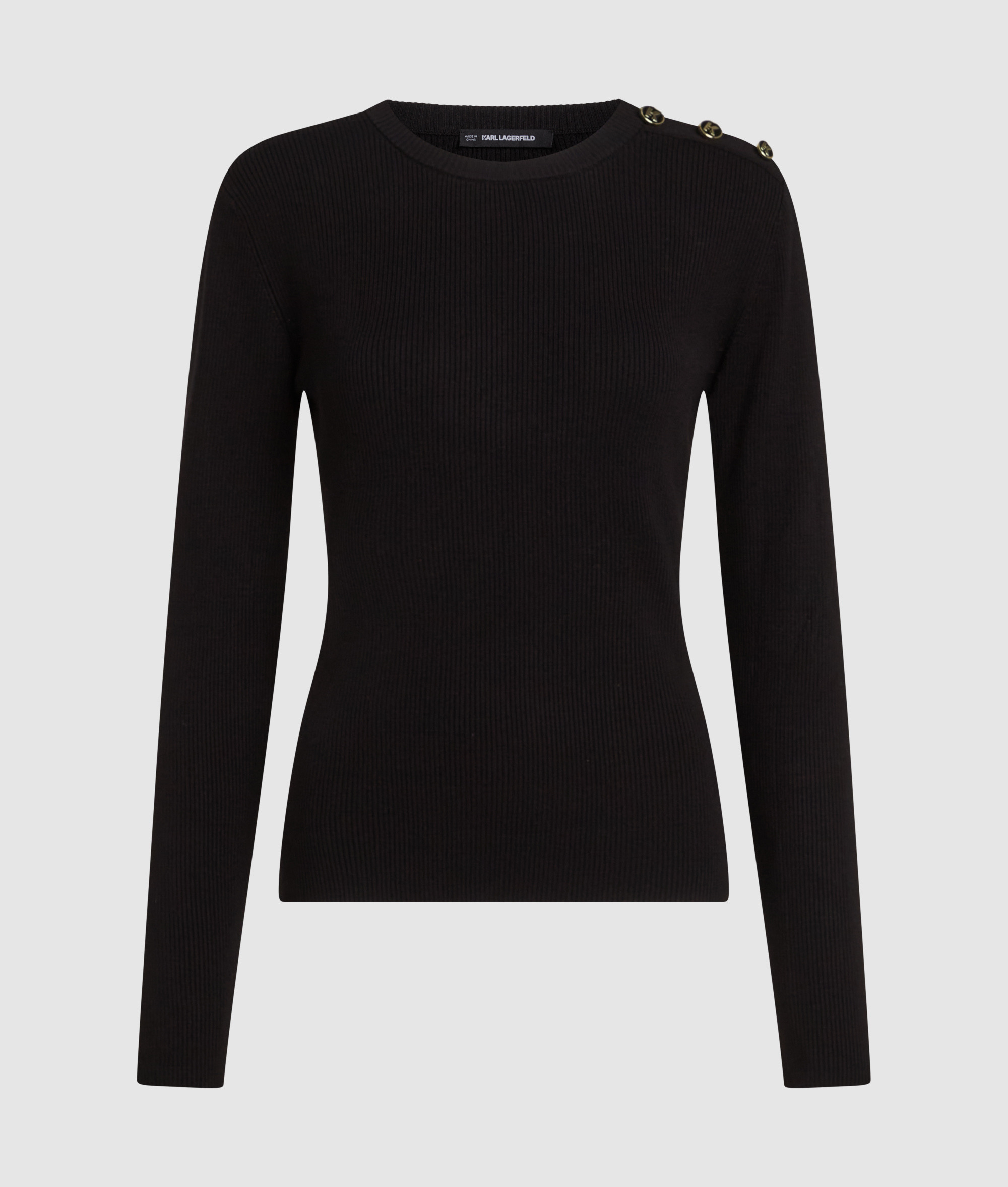 K BUTTON KNIT SWEATER