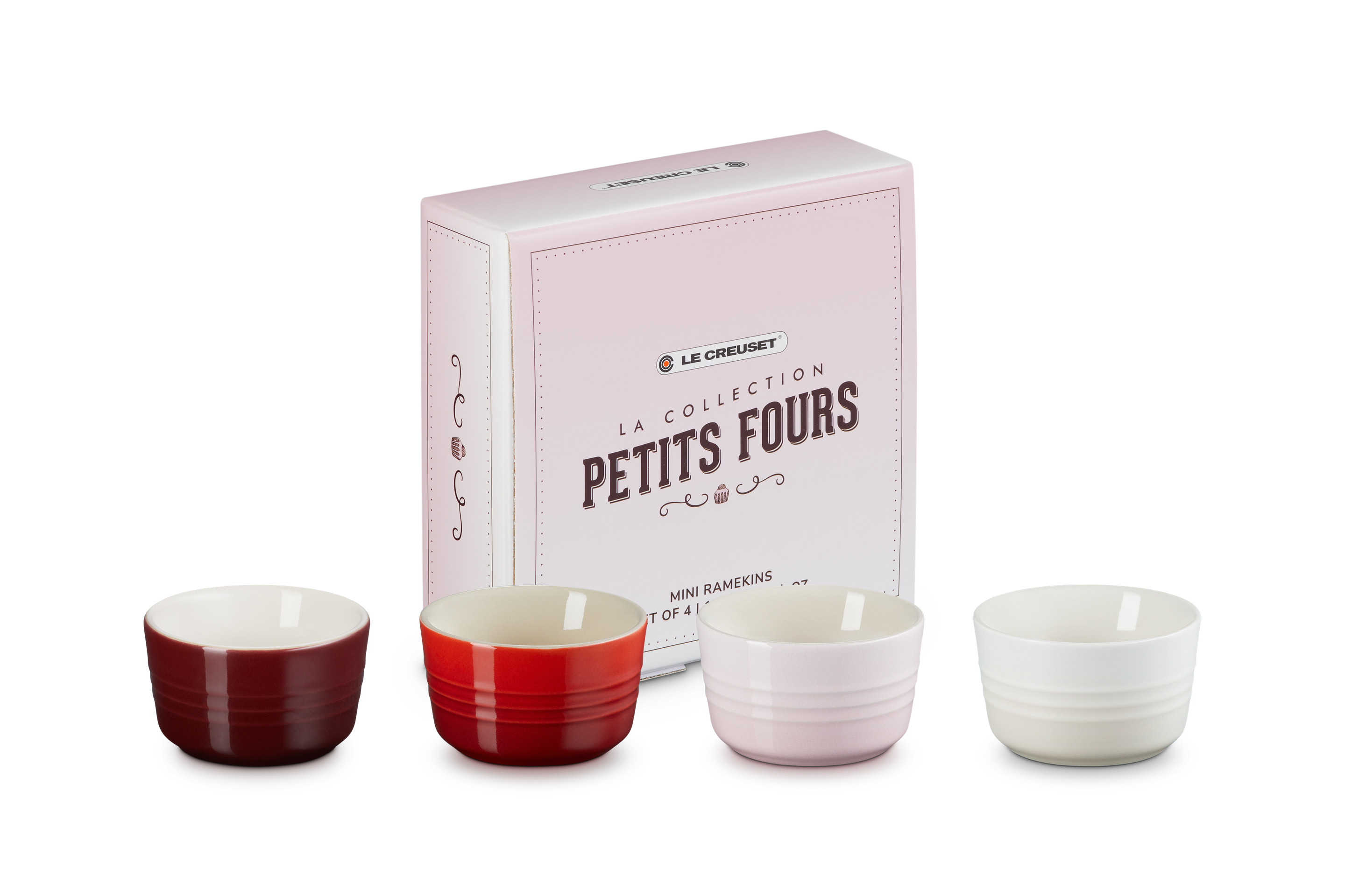Set de 4 Ramequins 100ml en céramique Collection Petits Fours