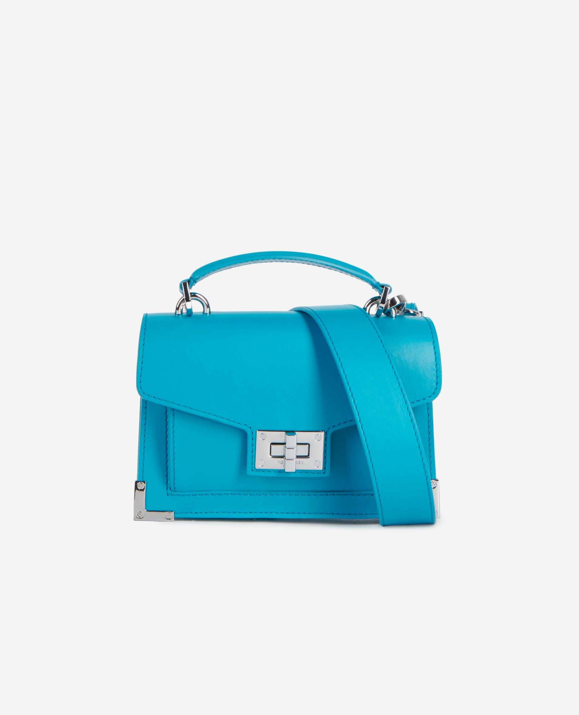 Sac Emily New Nano En Cuir Bleu