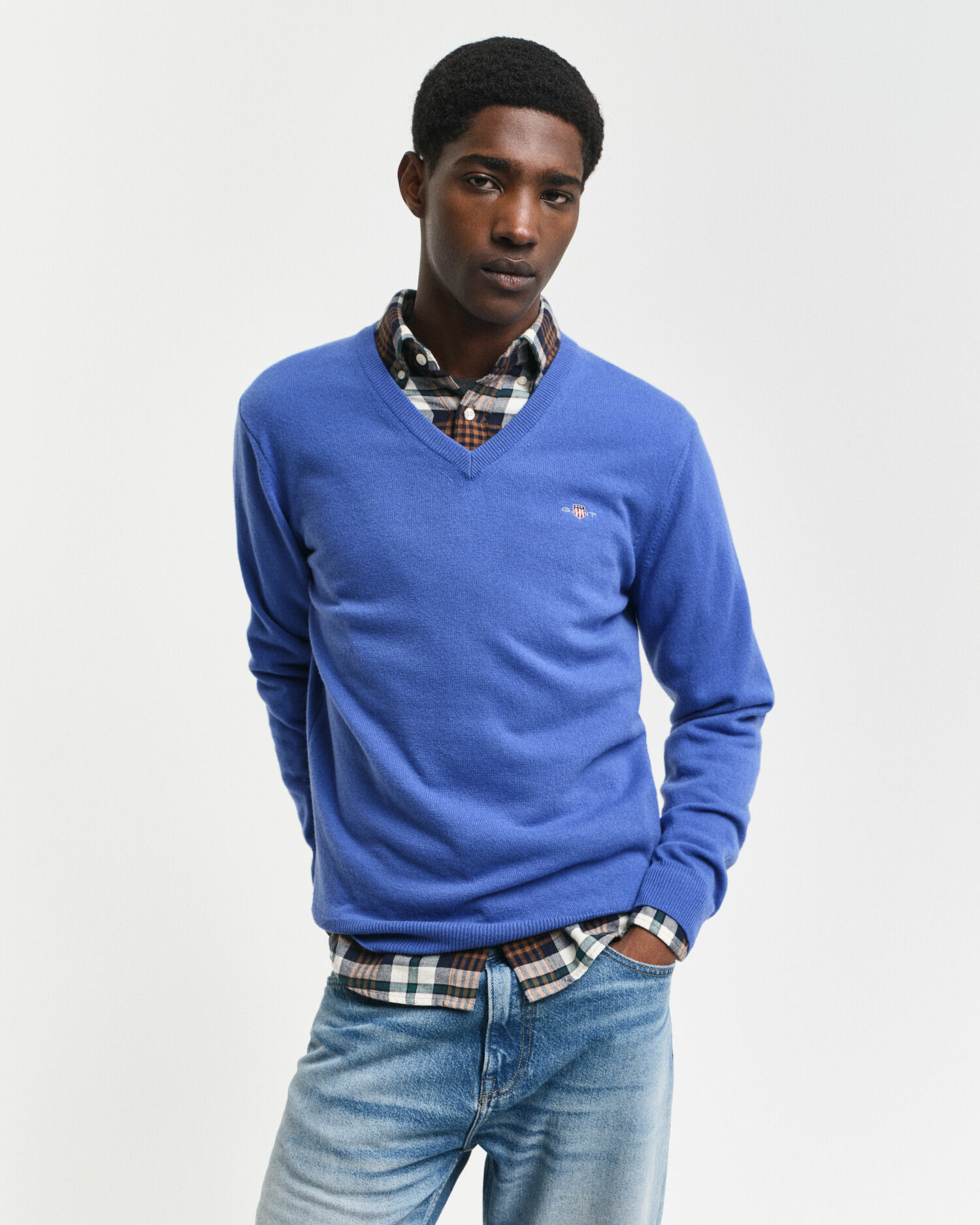 Superfine Lambswool V-Neck Sweater