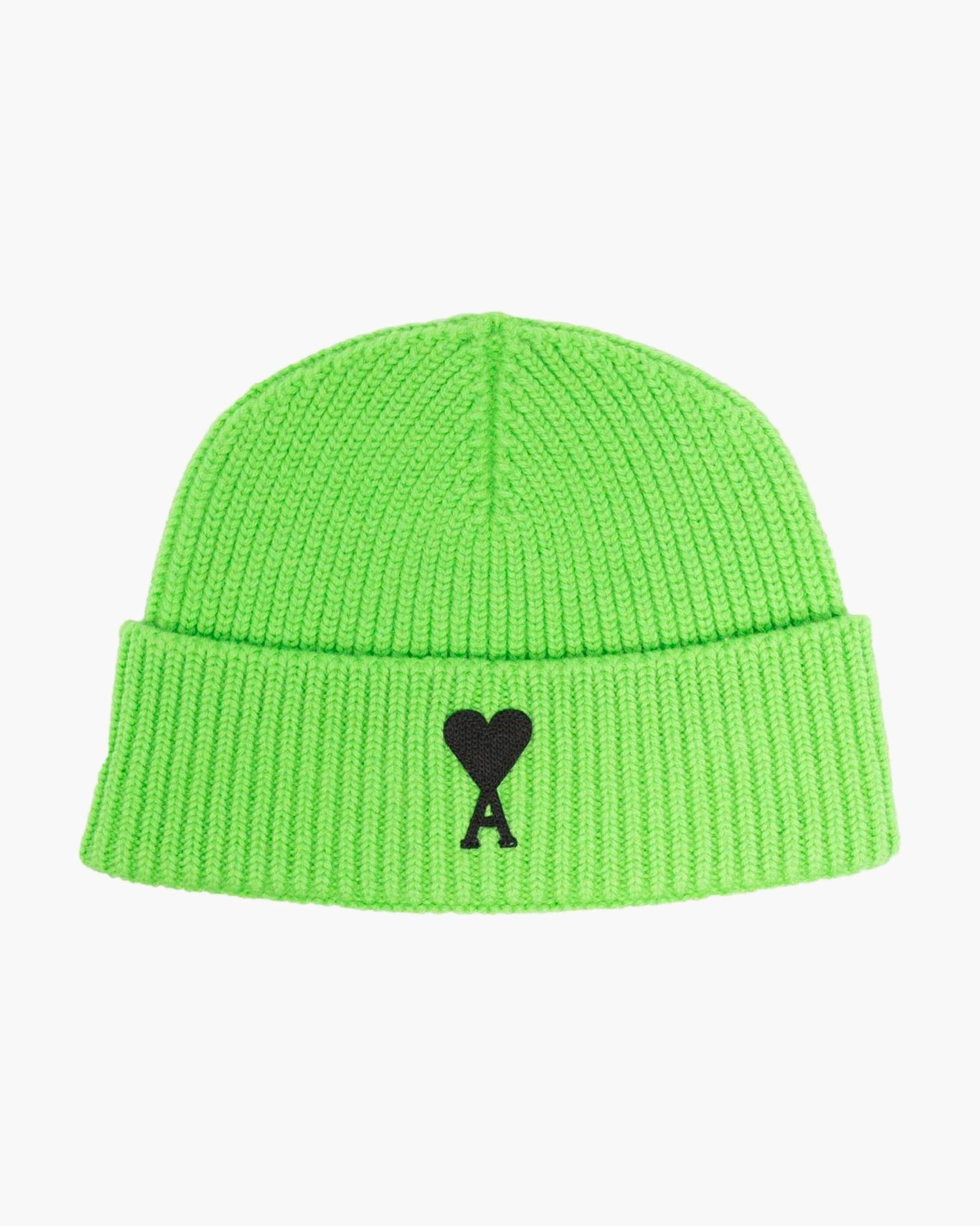 Ami Paris Bonnet Ami de Coeur Noir Vert
