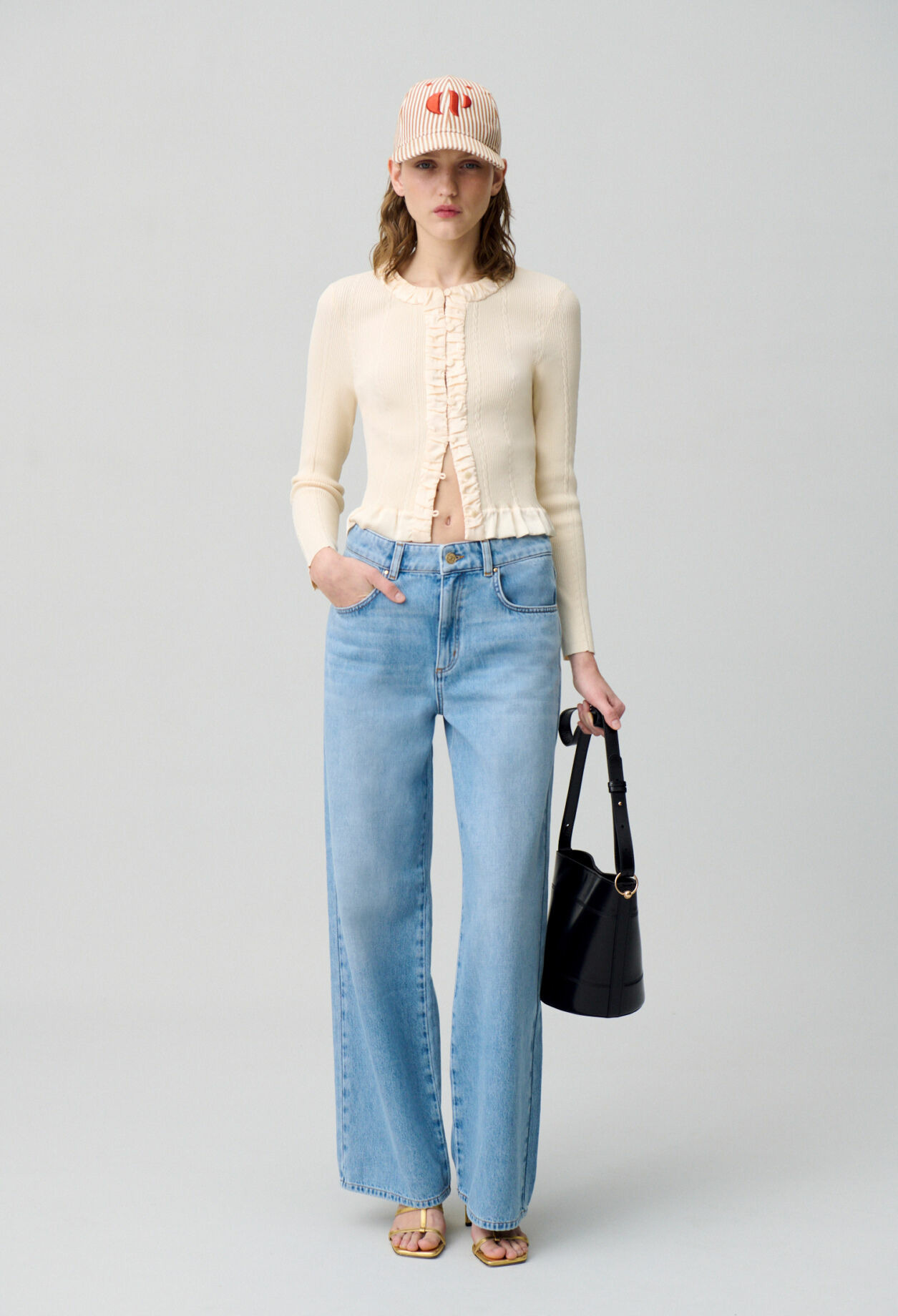 Cardigan maille fine boutonné