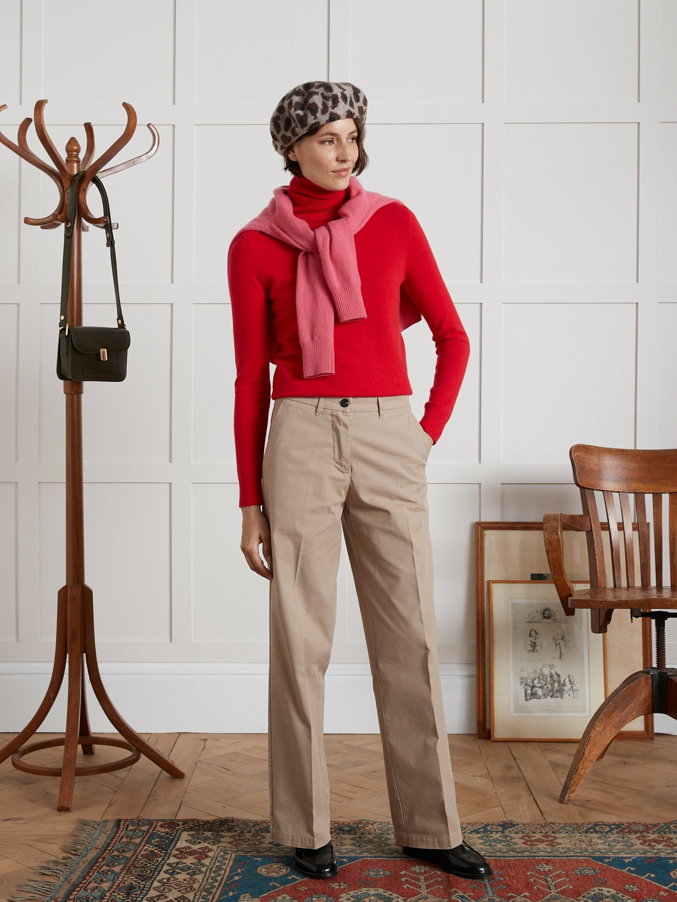 WIDE PANTALON COTON
